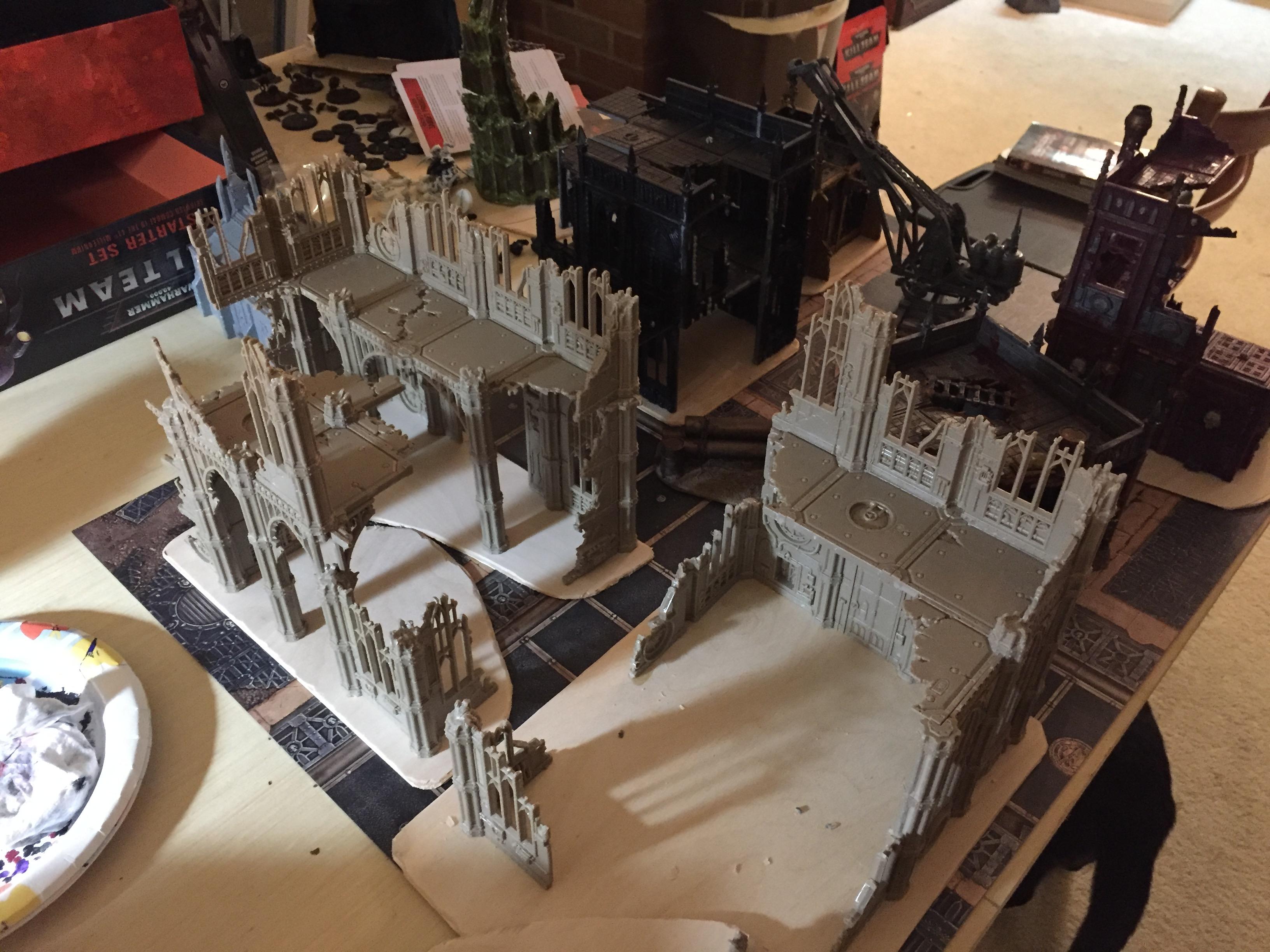 Based, Ruins, Terrain, Warhammer 40,000, Work In Progress