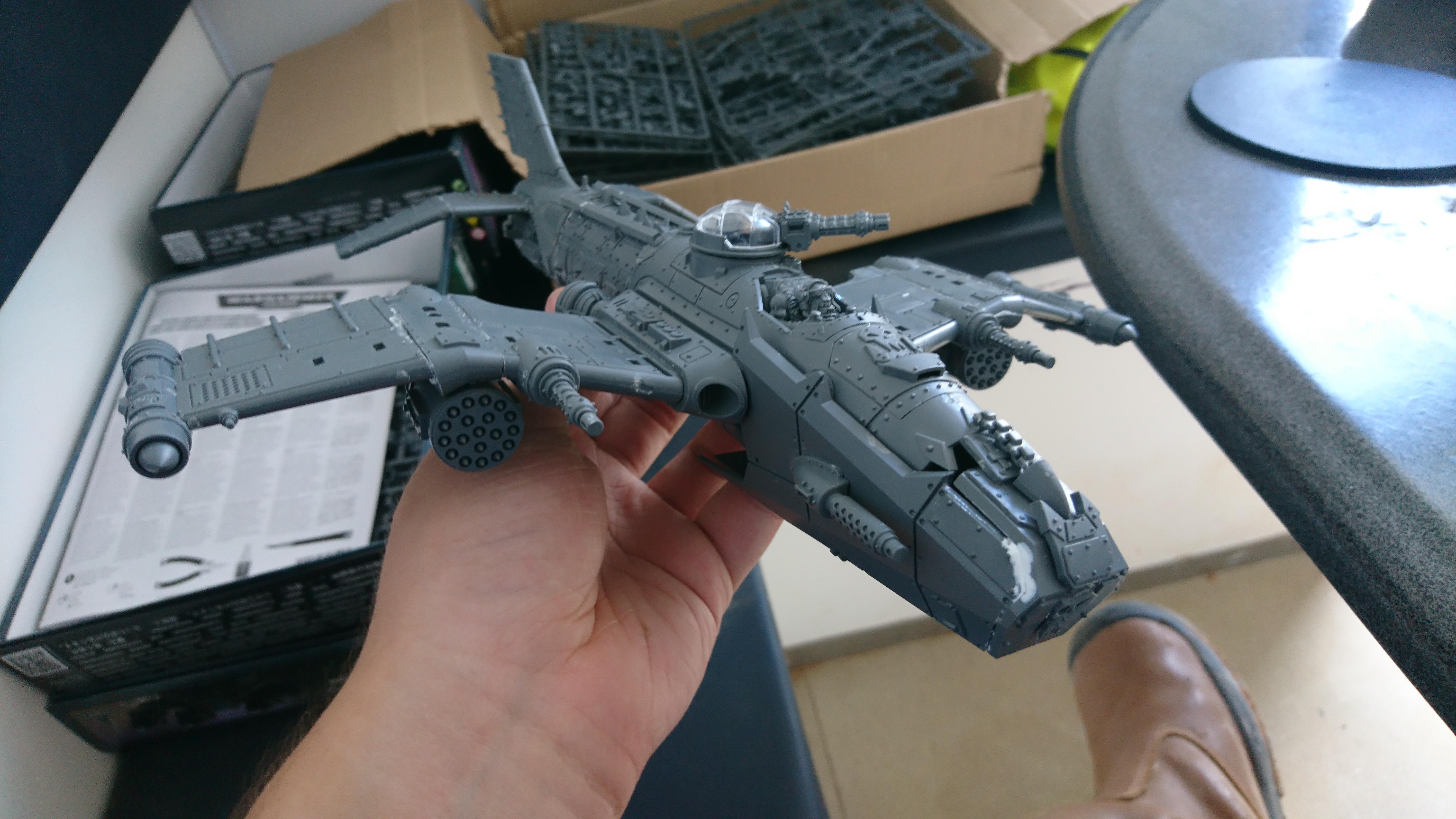 Bomber, Conversion, Dakka Dakka, Dakka Jet, Jet, Kink, Kitbash, Orks, Warhammer 40,000, Warhammer Fantasy, Work In Progress
