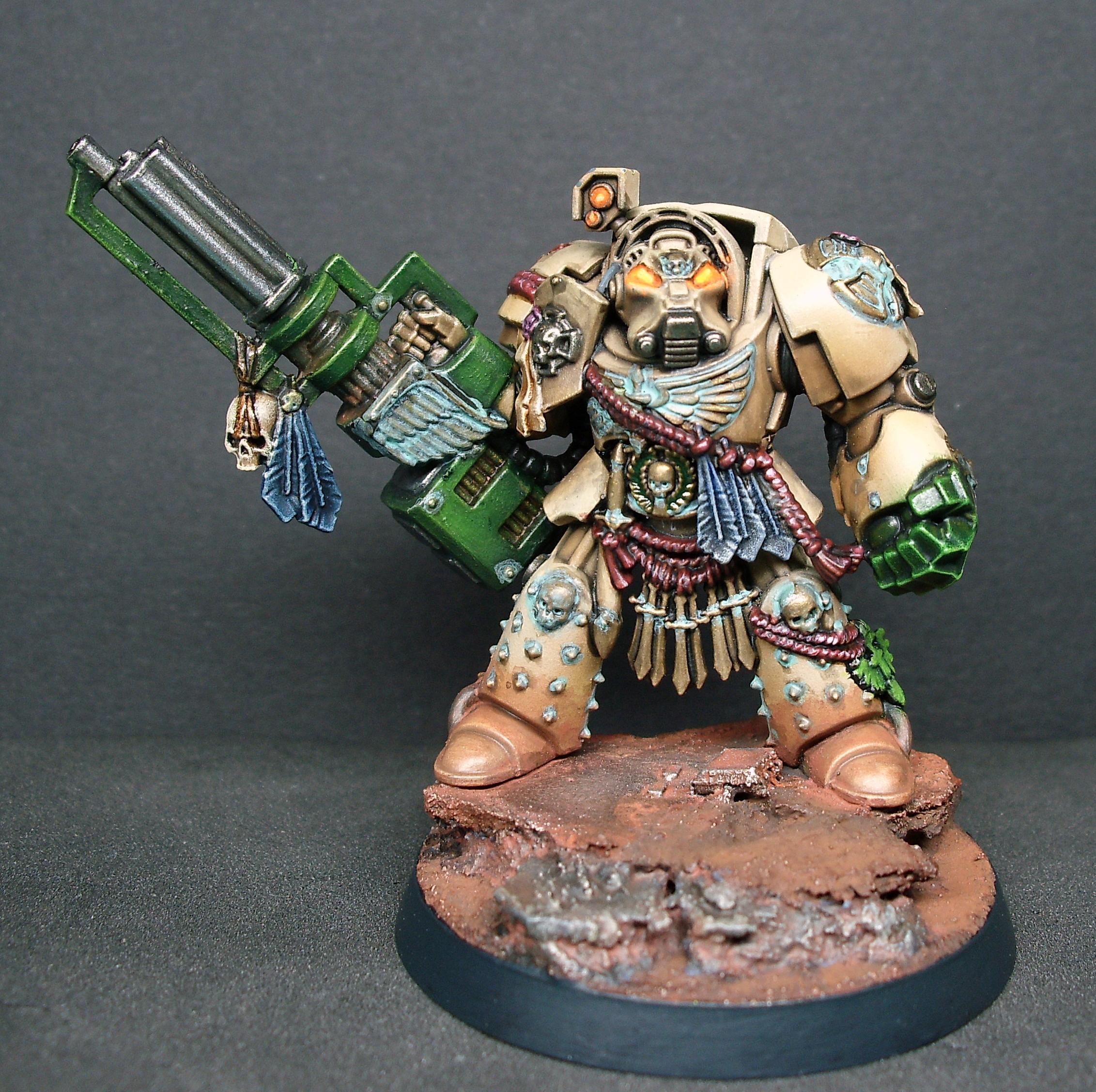 Assault Cannon, Dark Angels, Deathwing, Terminator Armor, Warhammer 40,000