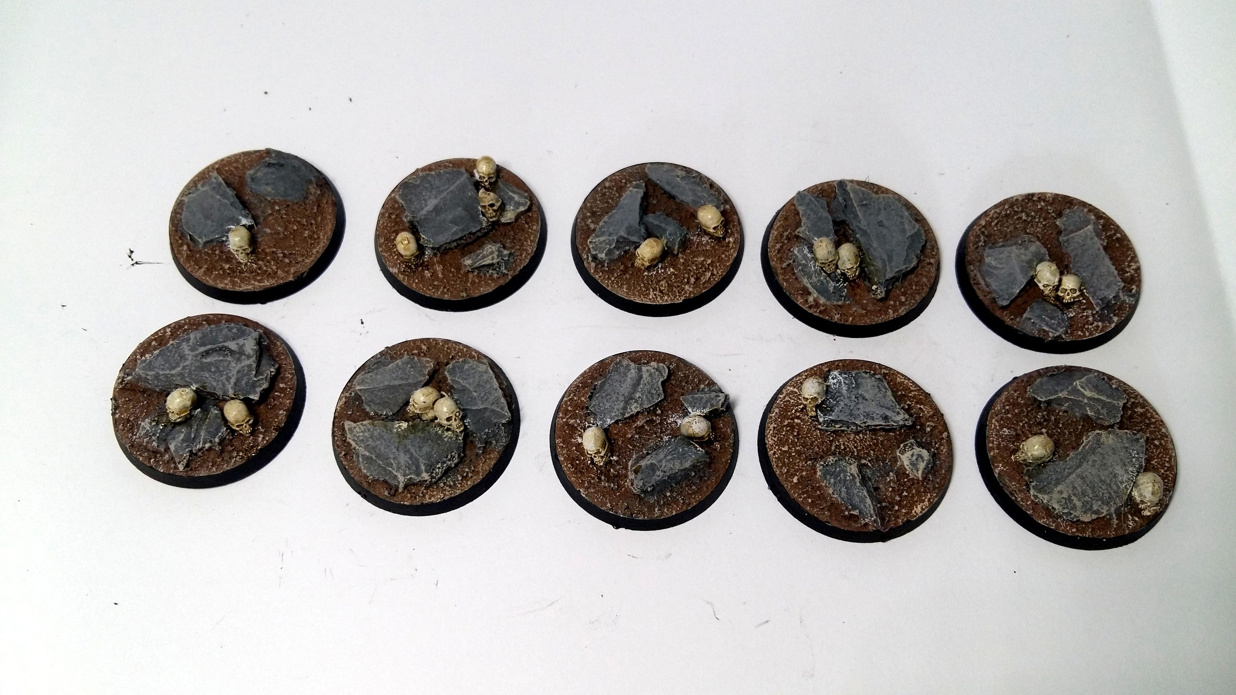 Base, Resin, Scenic, Skull &amp; rocks