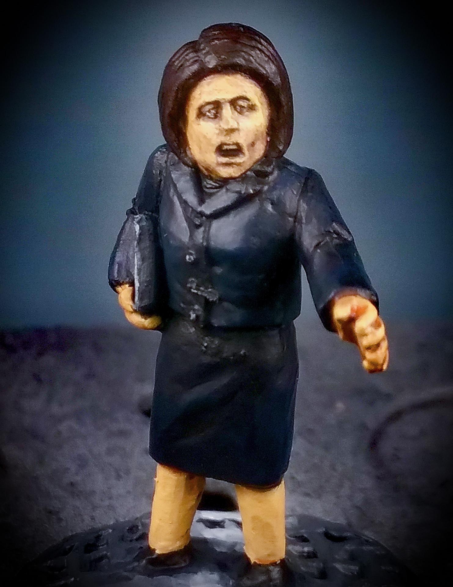 28mm Battlestar Galactica Miniatures, Assault Group, Assault Miniatures, Battlestar, Battlestar Galactica, Battlestar Galactica Miniatures, Female, Female Civilian, Laura Roslin