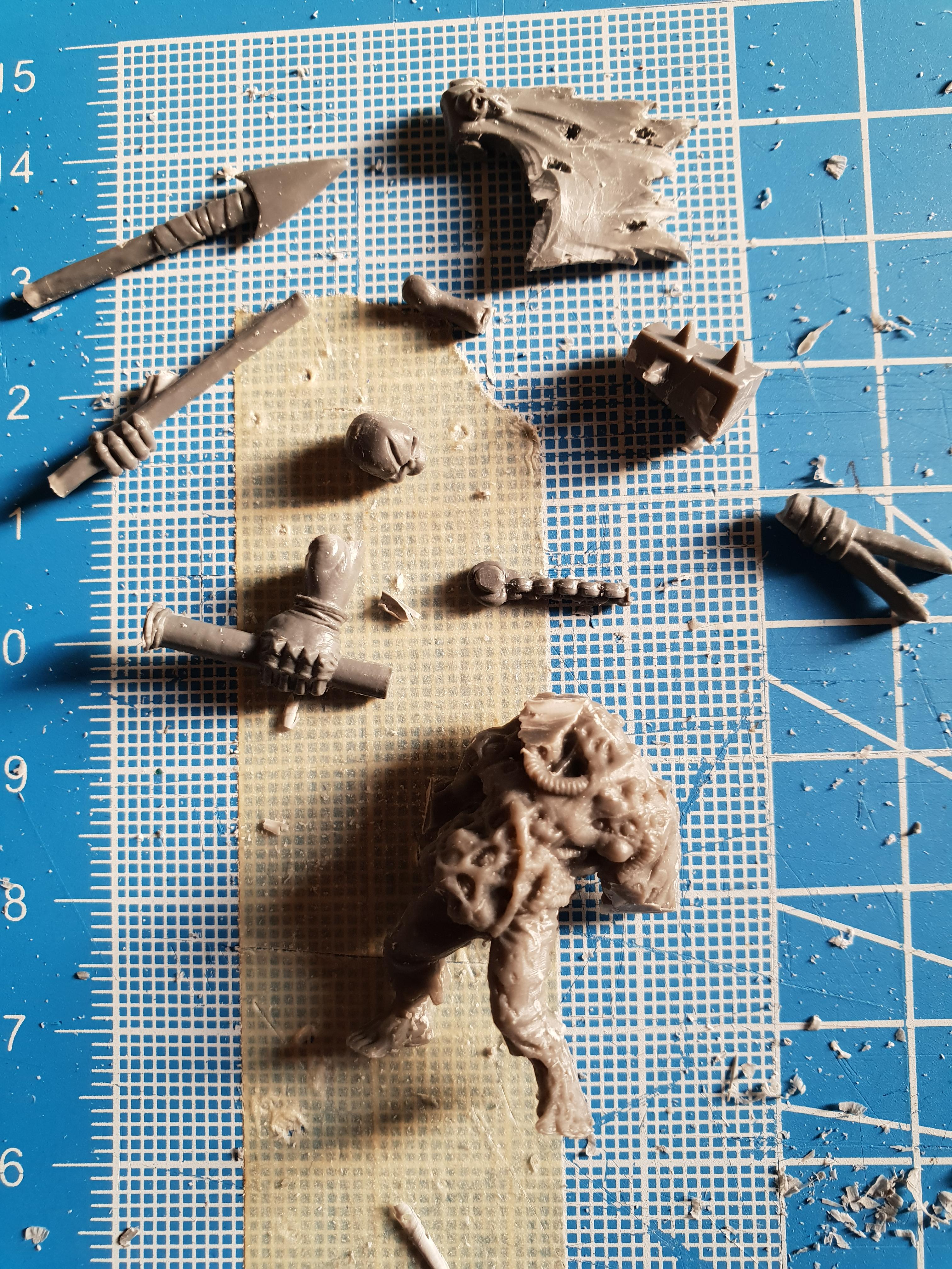 Chaos, Conversion, Nurgle, Warhammer 40,000, Work In Progress