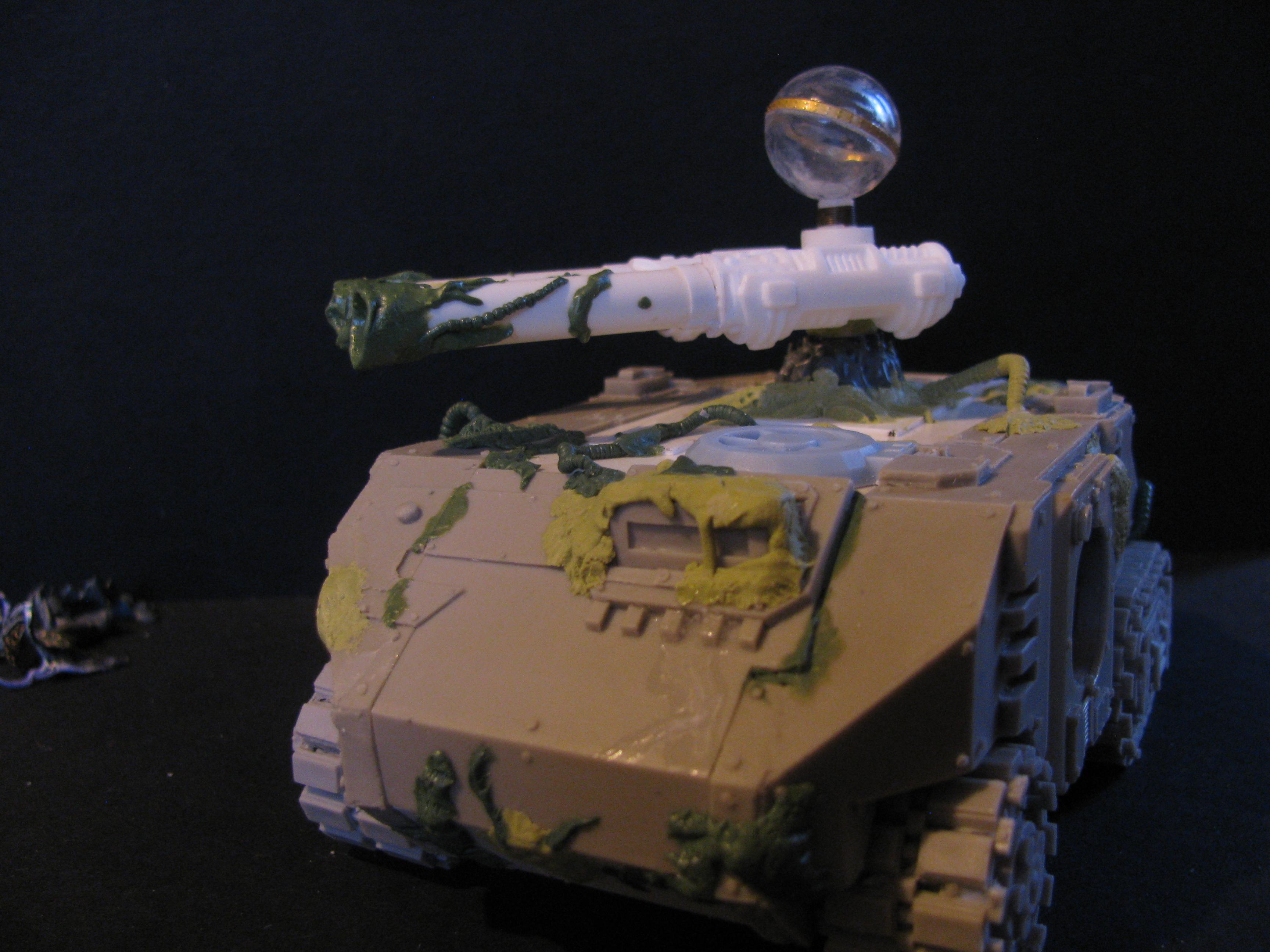 Chaos, Chaos Space Marines, Conversion, Corrupted Vehicle, Nurgle, Predator, Warhammer 40,000, Work In Progress
