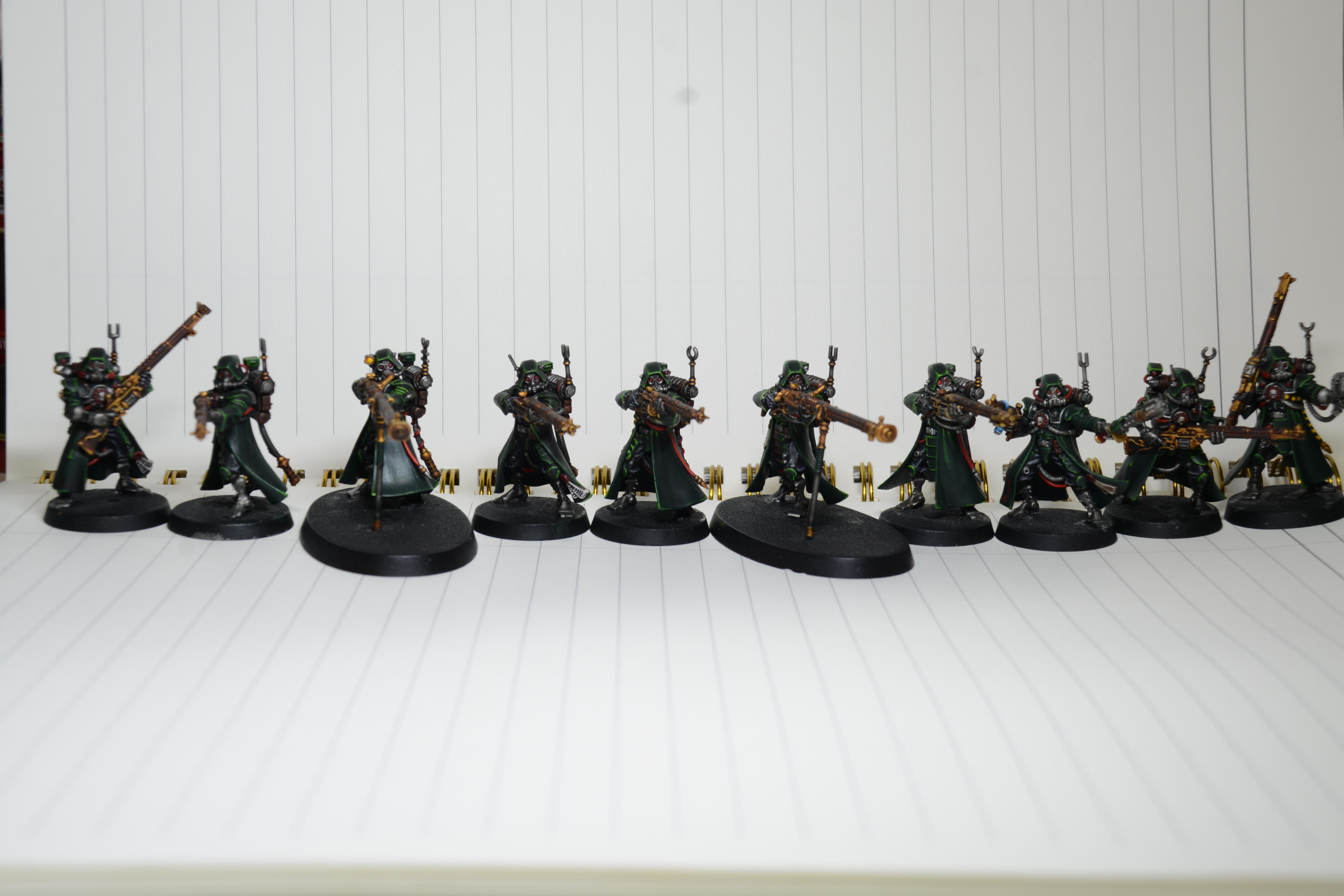 Adeptus Mechanicus, Admech, Blackstone Fortress, Blanche, Cult Mechanicus, Dark Angels, Glow, Green, Grimdark, Heat, Heat Glow, House Malinax, Infiltrators, Malinax, Mechanicus, Rangers, Ruststalker, Sicarian, Skitarii, Ur-025, Vanguard