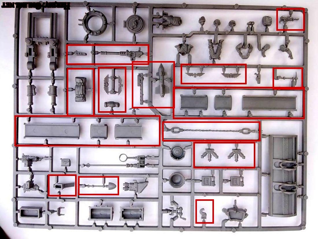 Imperial Guard Vehicle Accessory Sprue bits i would like please