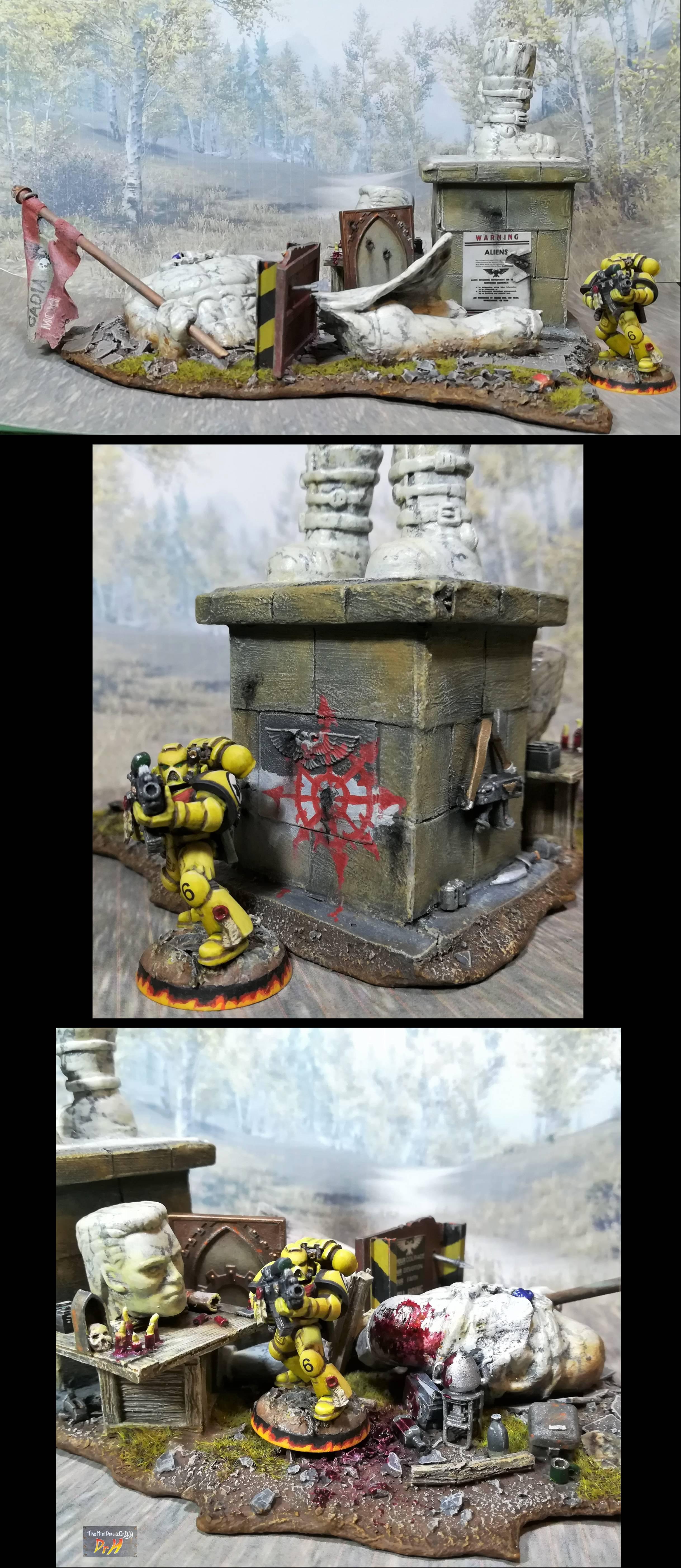 Broken statue 7; scale shots