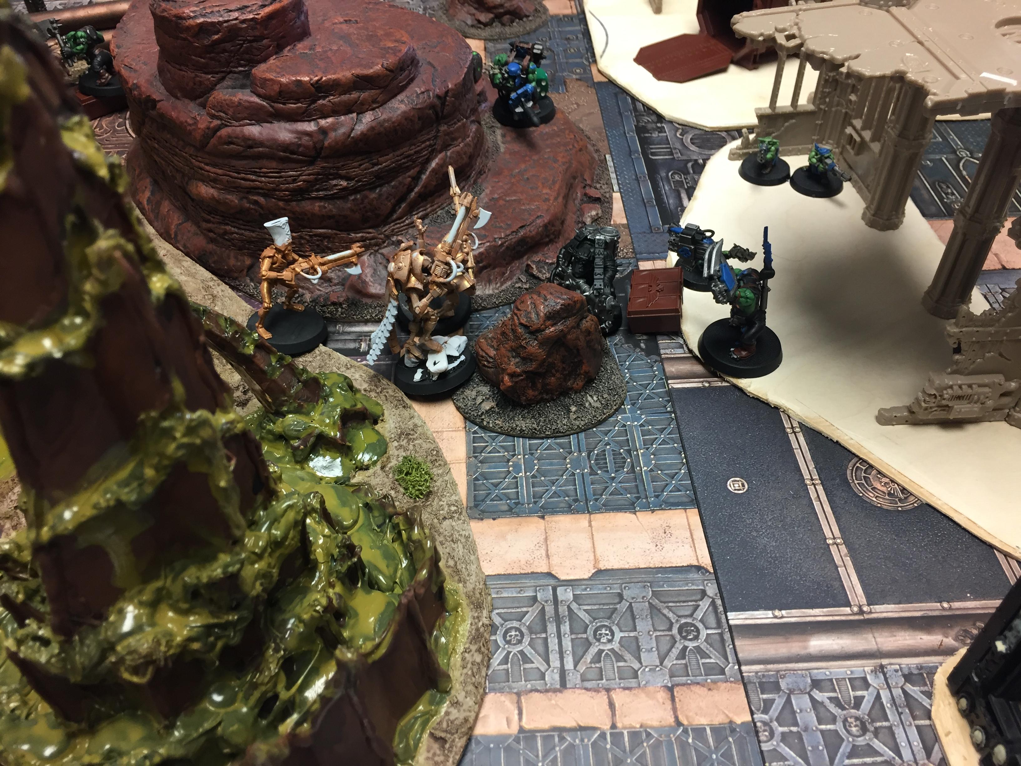 Board, Desert, Game, Infantry, Inquisition, Killteam, Necrons, Orks, Ruins, Tyranids, Warhammer 40,000