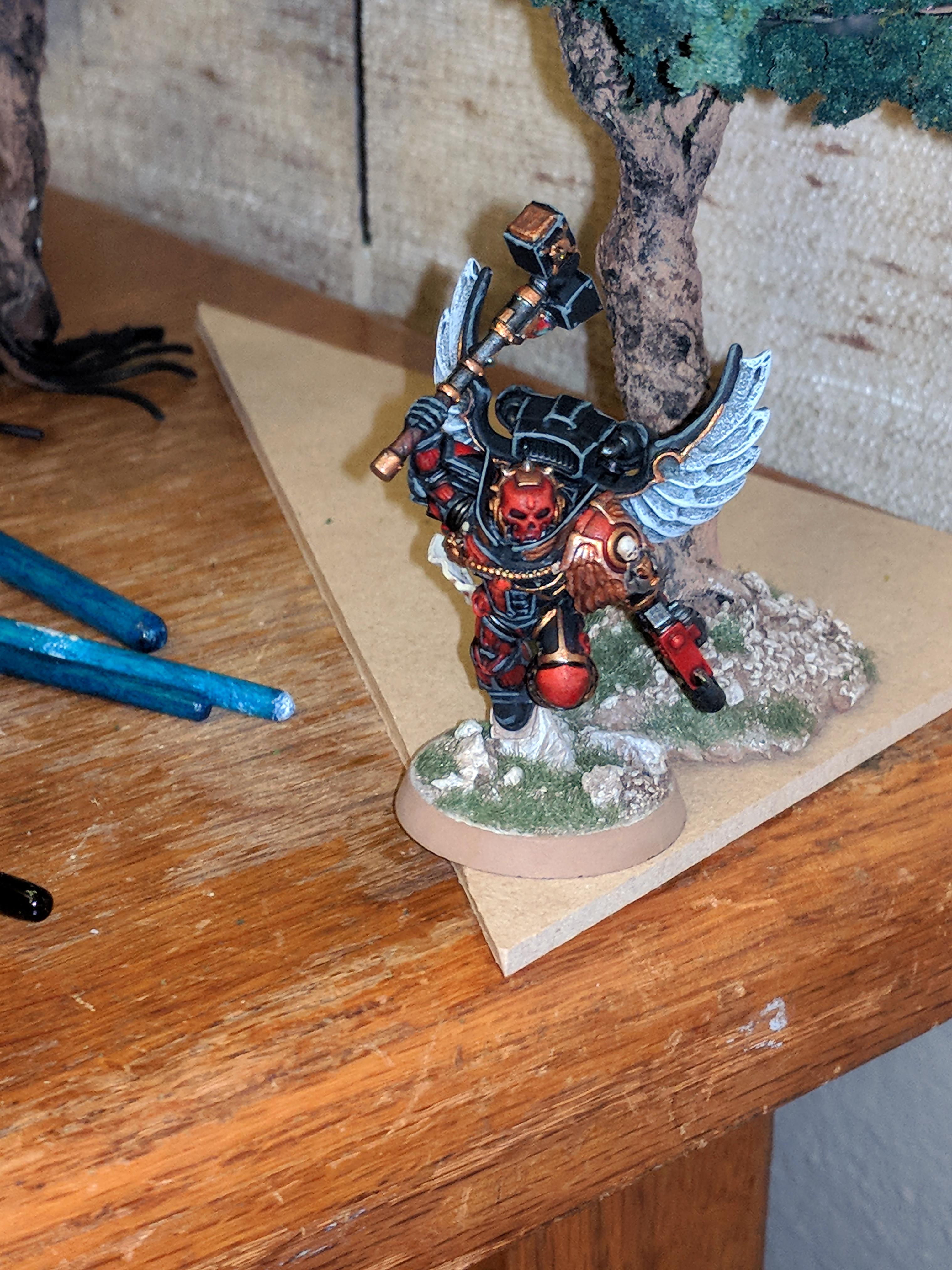 Blood Angels, Captain, Slamguinius, Thunder Hammer