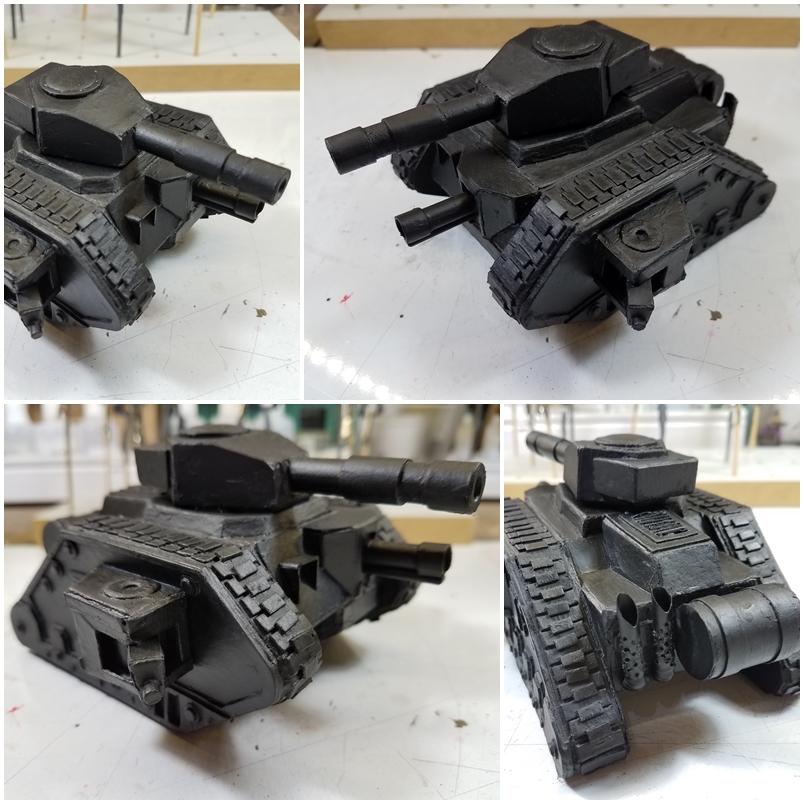 Imperial Guard, Leman Russ Battle Tank, Scratch Build, Work In Progress