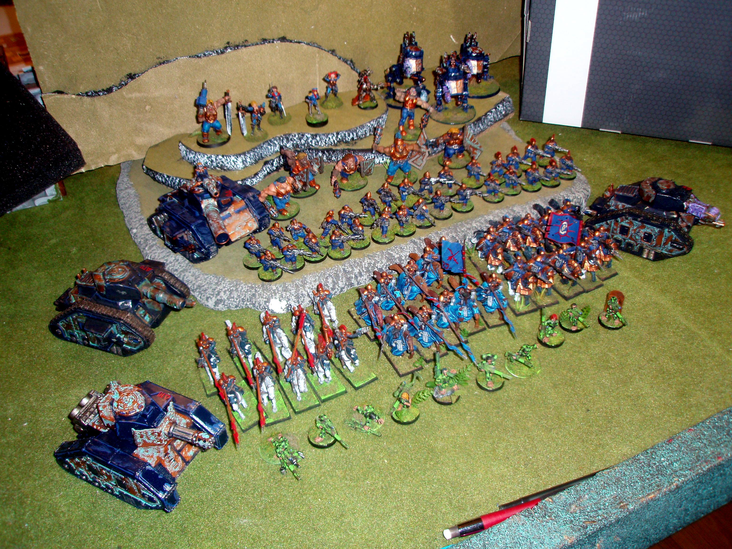 Amazons, Army, Astra Militarum, Bronze, Imperial Guard, Verdigris