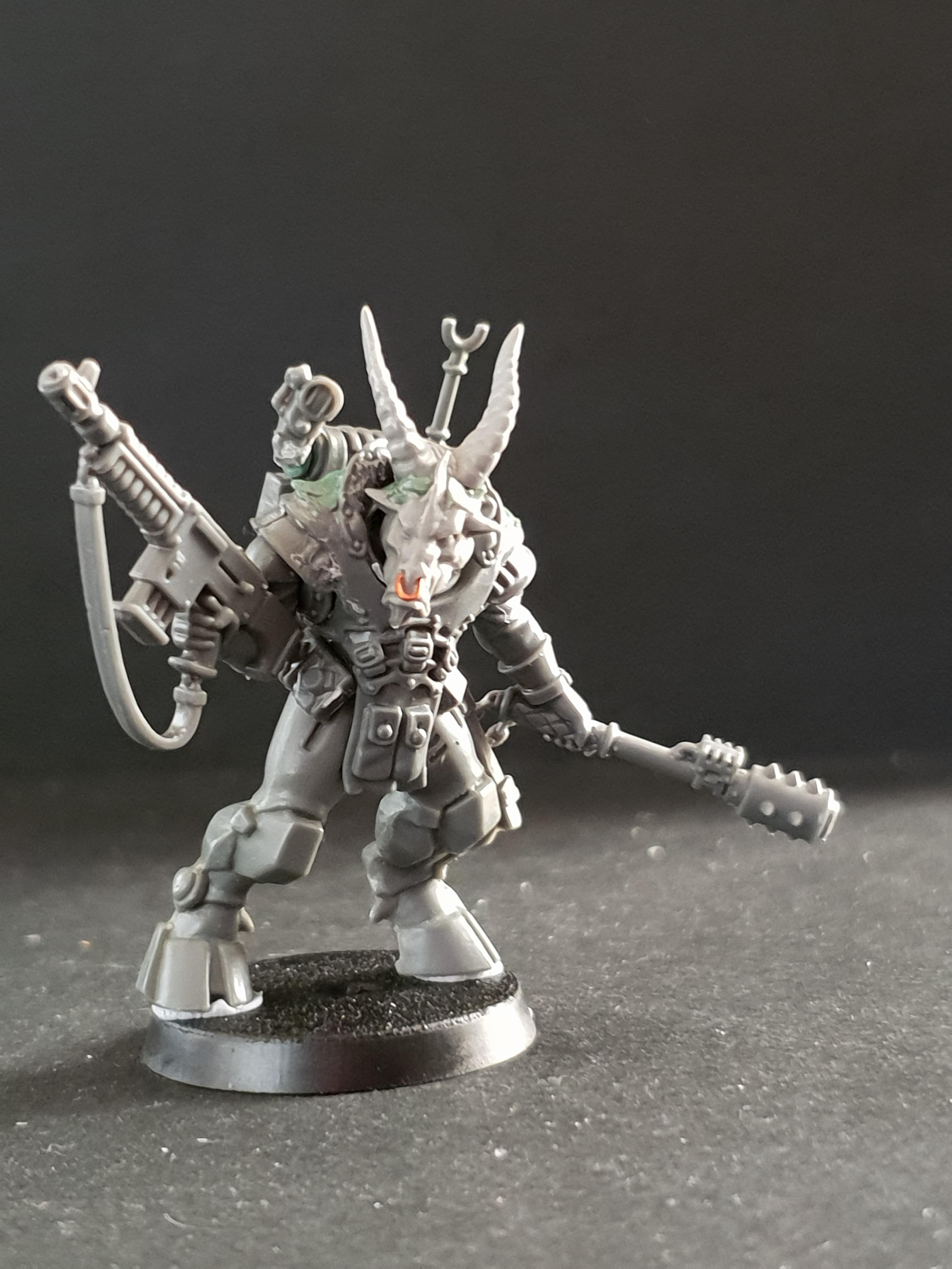 Beastmen, Chaos, Conversion, Slaanesh, Warhammer 40,000, Work In Progress