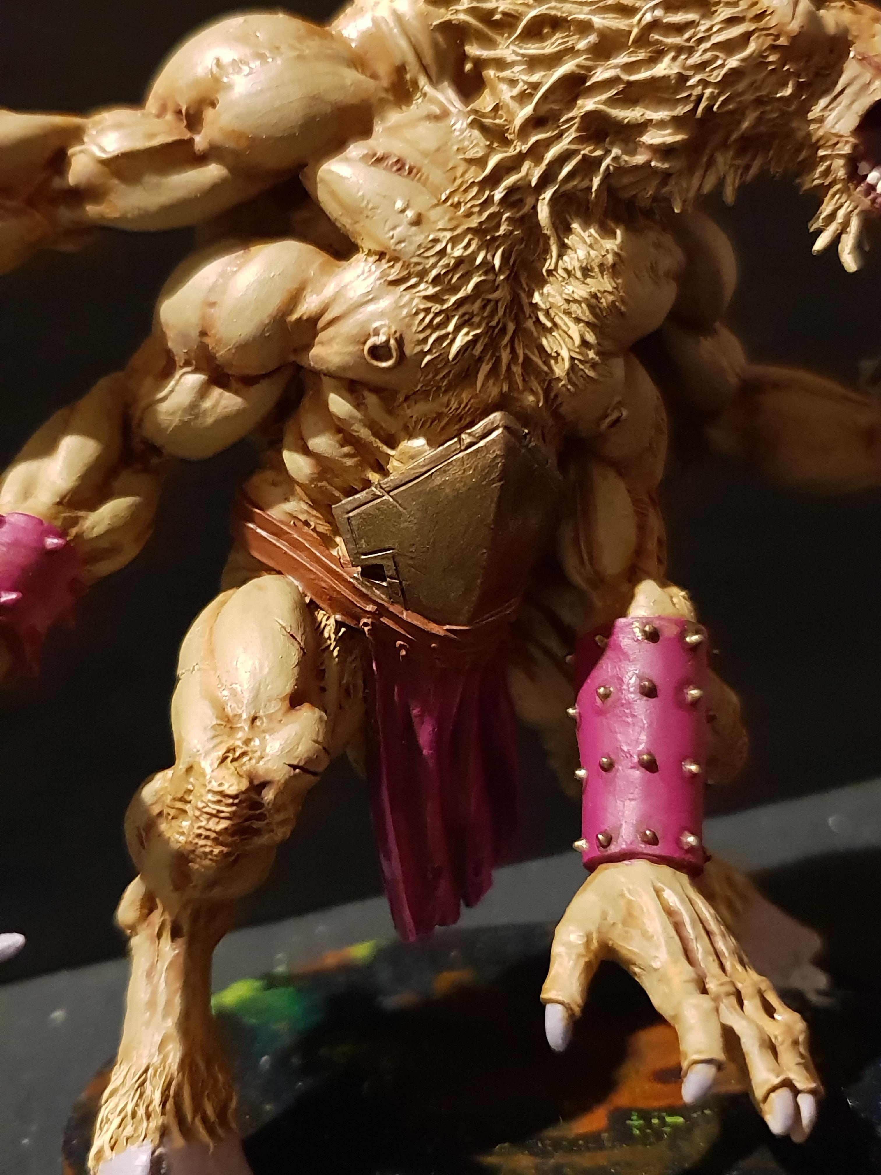 Beastmen, Chaos, Conversion, Daemon Prince, Pip, Slaanesh, Warhammer 40,000, Work In Progress