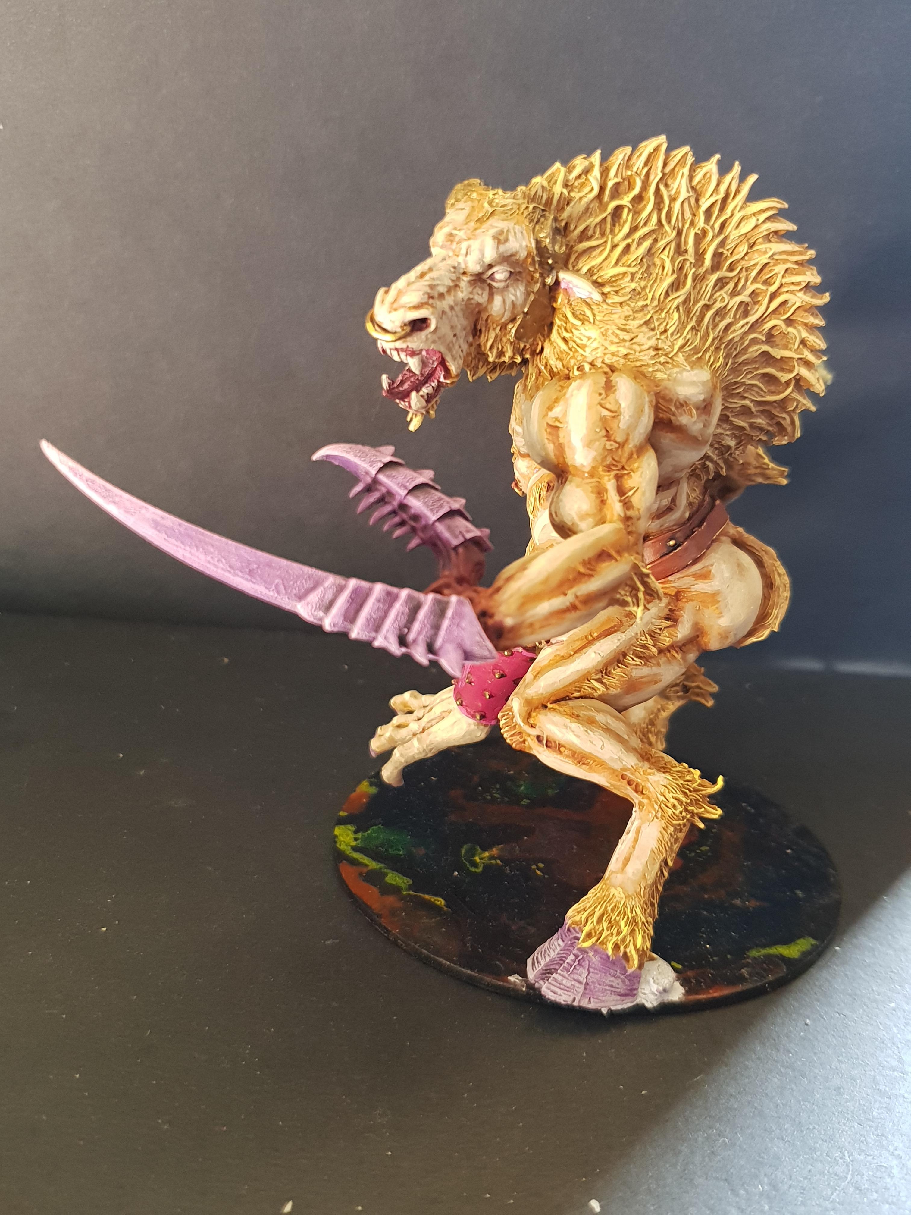 Beastmen, Chaos, Conversion, Daemon Prince, Pip, Slaanesh, Warhammer 40,000, Work In Progress
