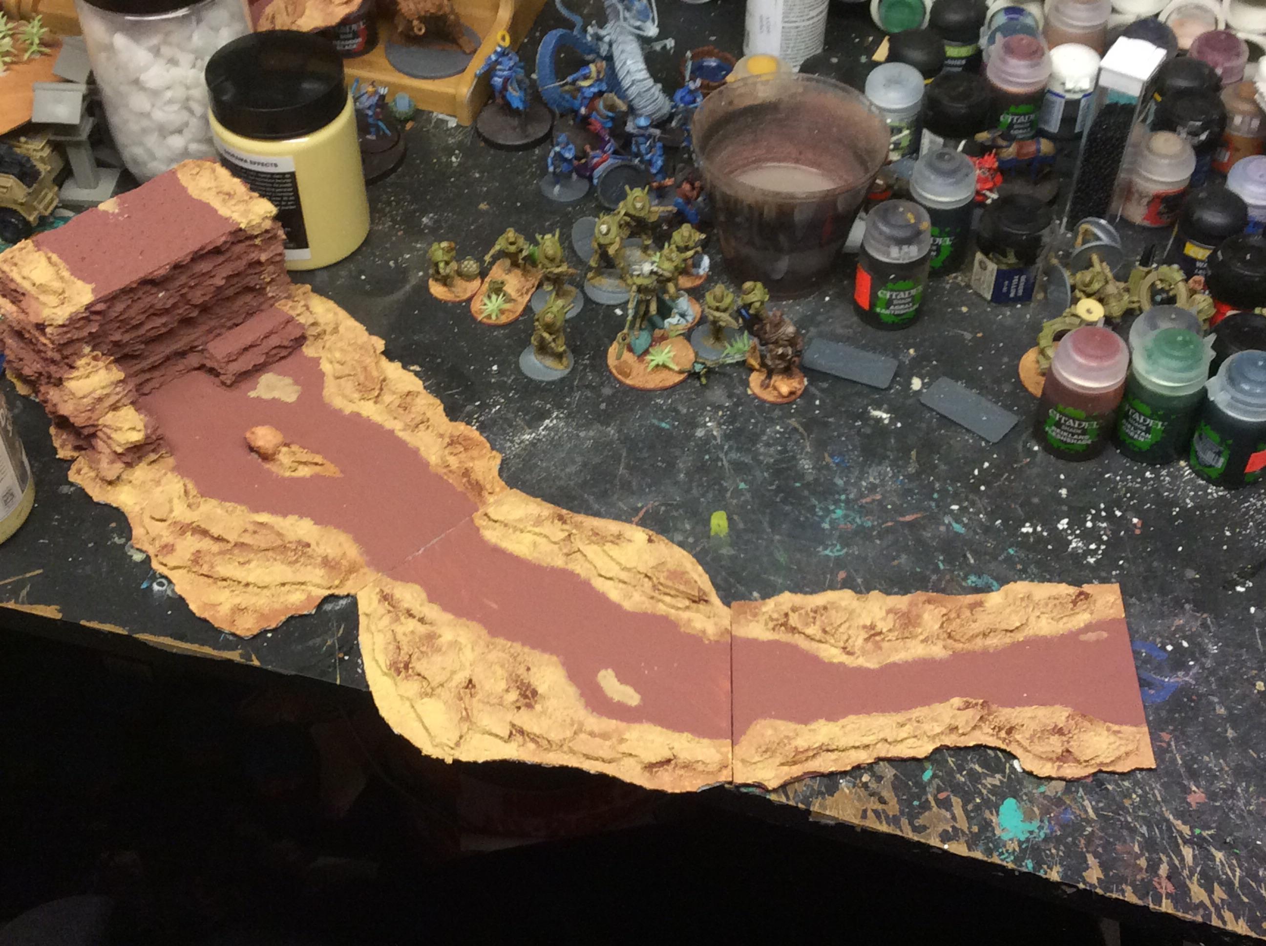 Sections coated