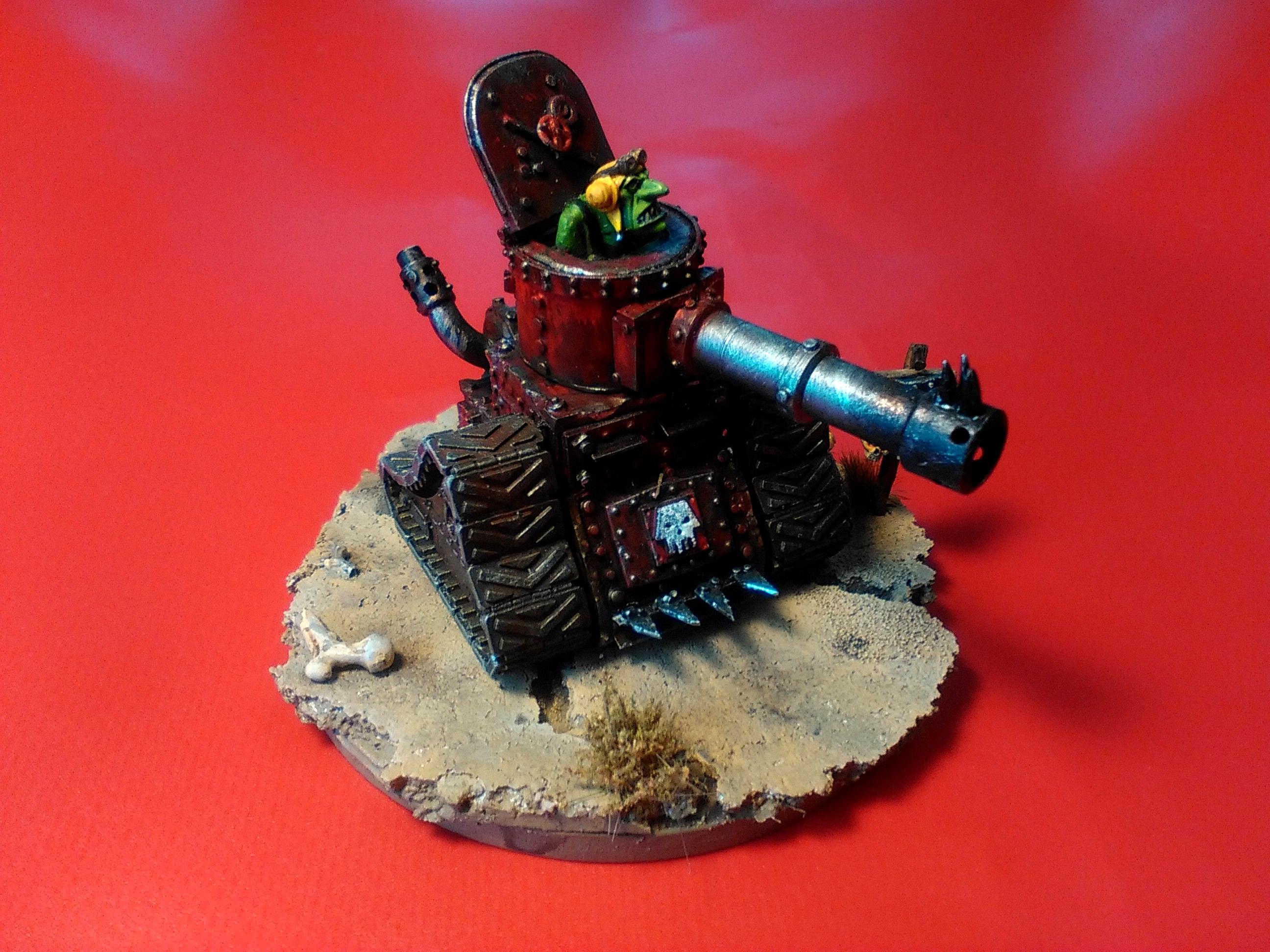 Conversion, Grot Conversion, Grot Tank, Grots, Kitbash, Kitbashed, Ork Conversions, Ork Coustom Made Vehicles, Orks, Scratch Build, Warhammer 40,000