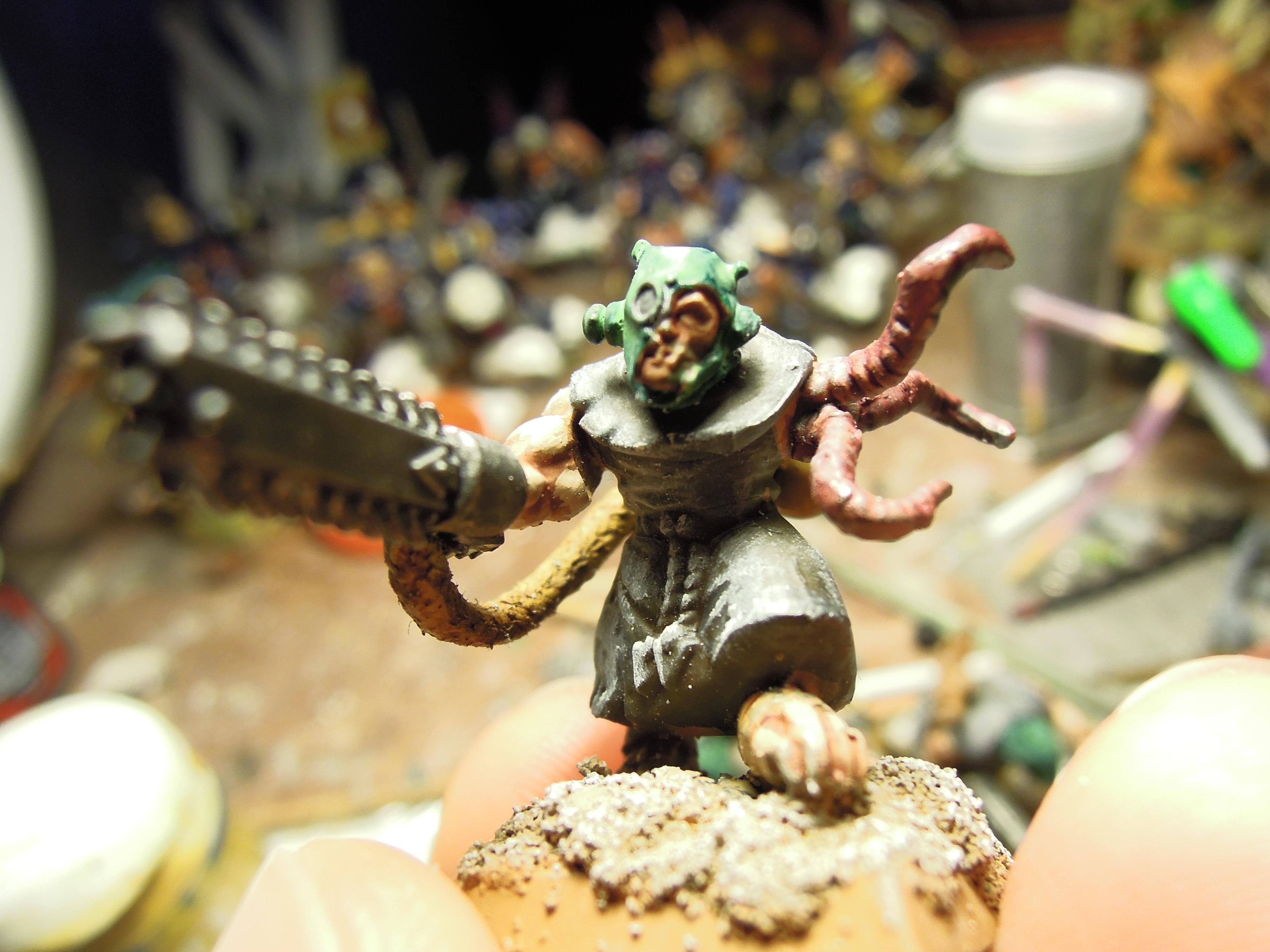 Chain Sword, Chaos, Conversion, Mutant, Scavengers, Tentacle, Warhammer 40,000, Work In Progress