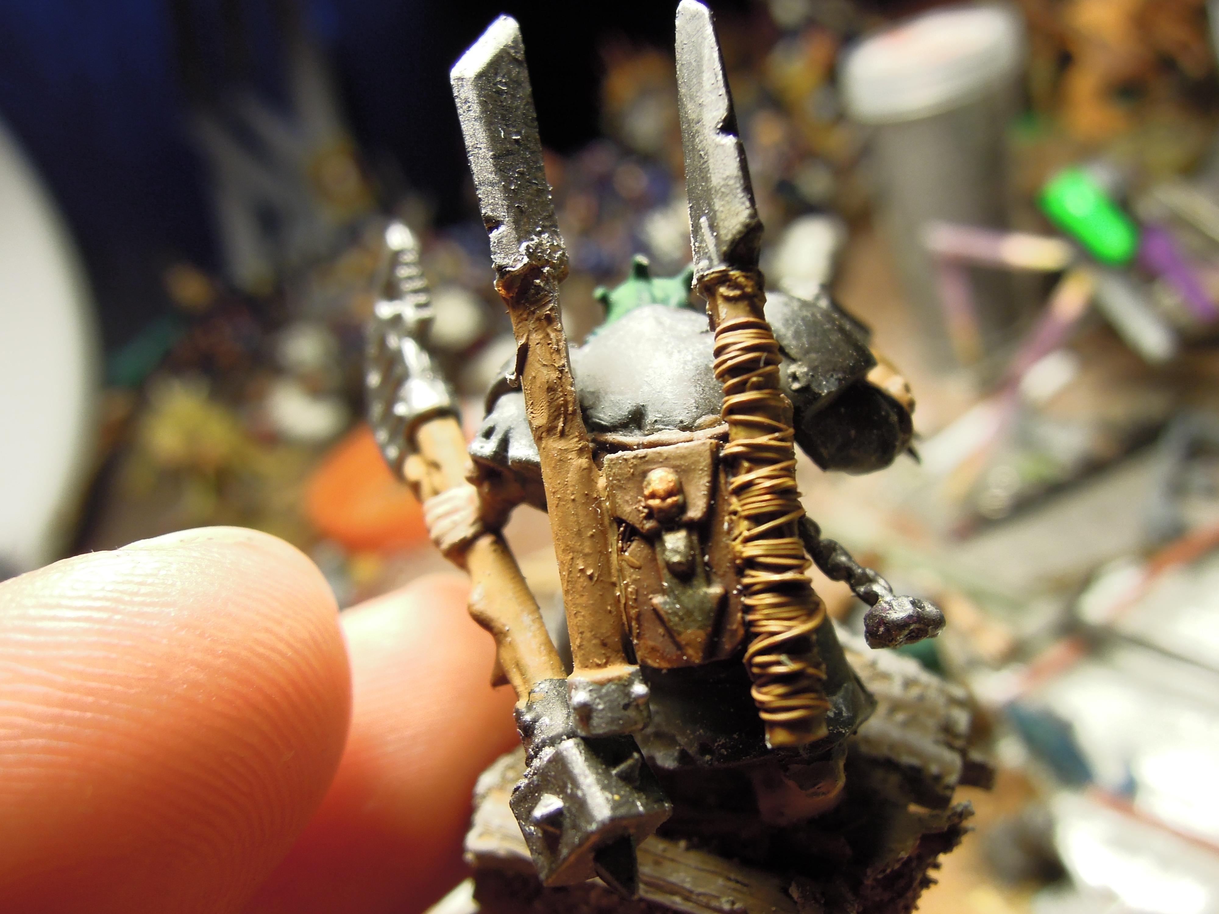 Chaos, Conversion, Mutant, Scavengers, Spear, Warhammer 40,000, Work In Progress