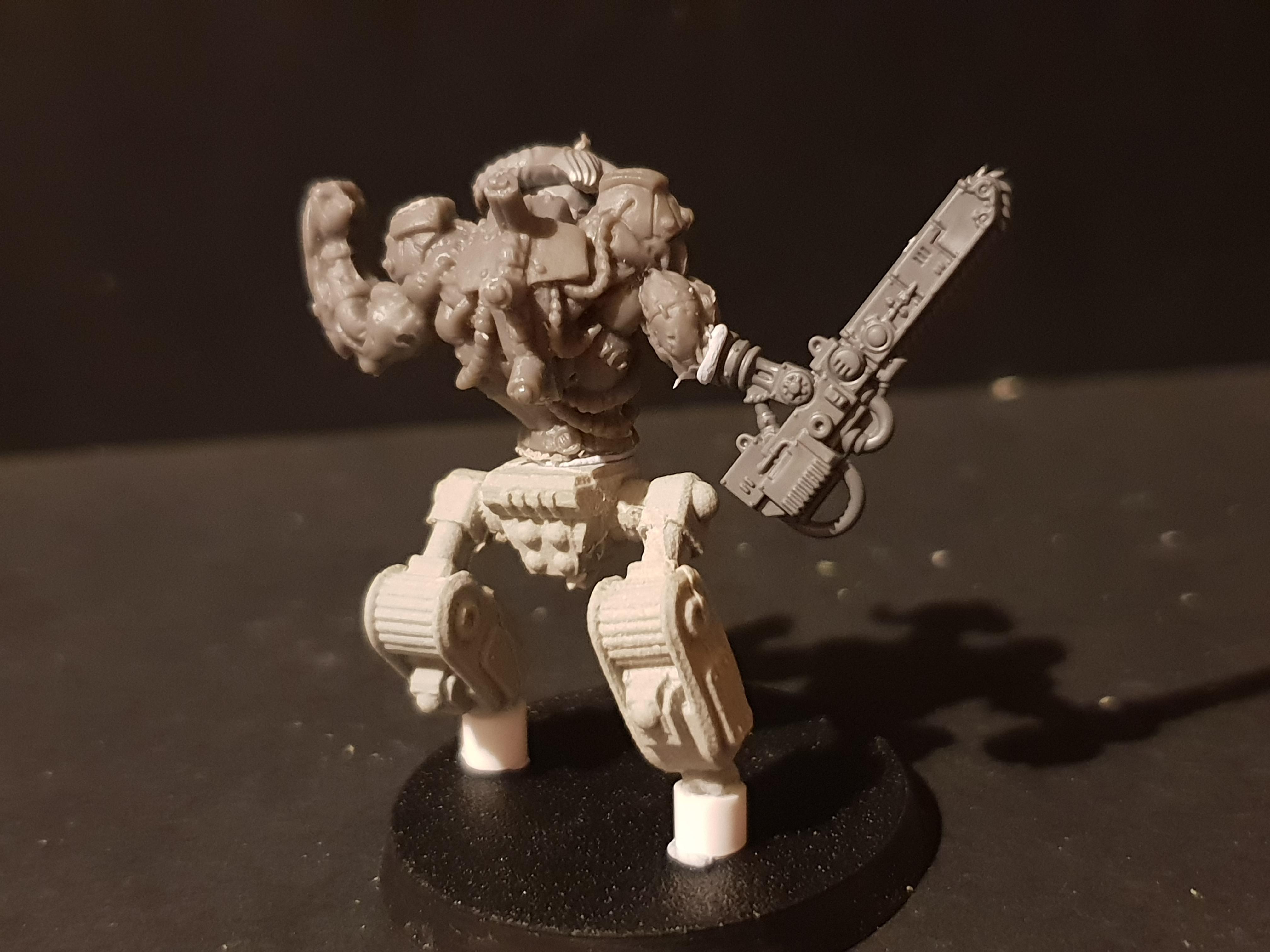 Beastmen, Bionics, Chaos, Conversion, Cyborg, Warhammer 40,000, Work In Progress