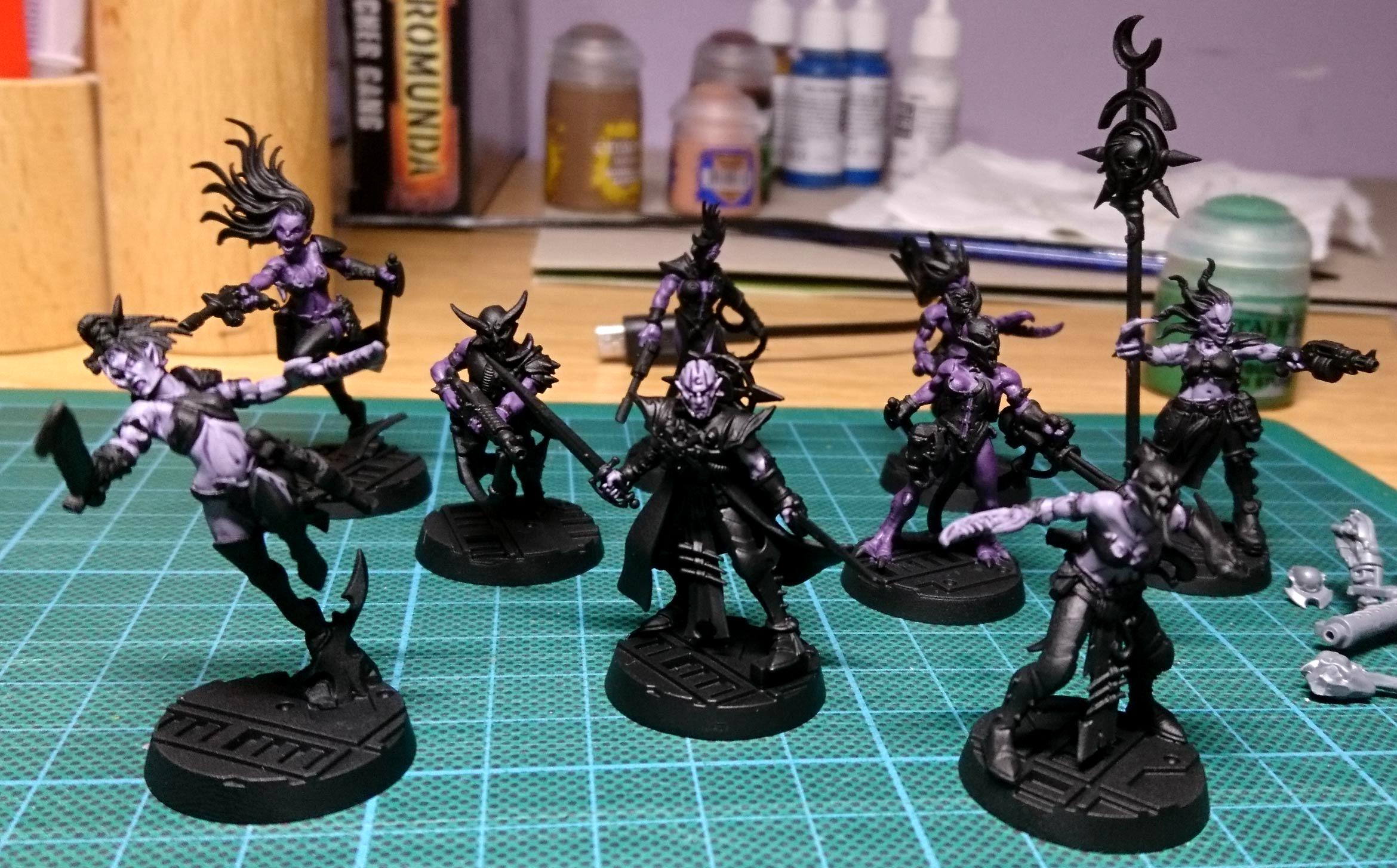 Chaos, Conversion, Cultists, Kill Team, Kit Bashing, Slaanesh, Warhammer 40,000, Work In Progress