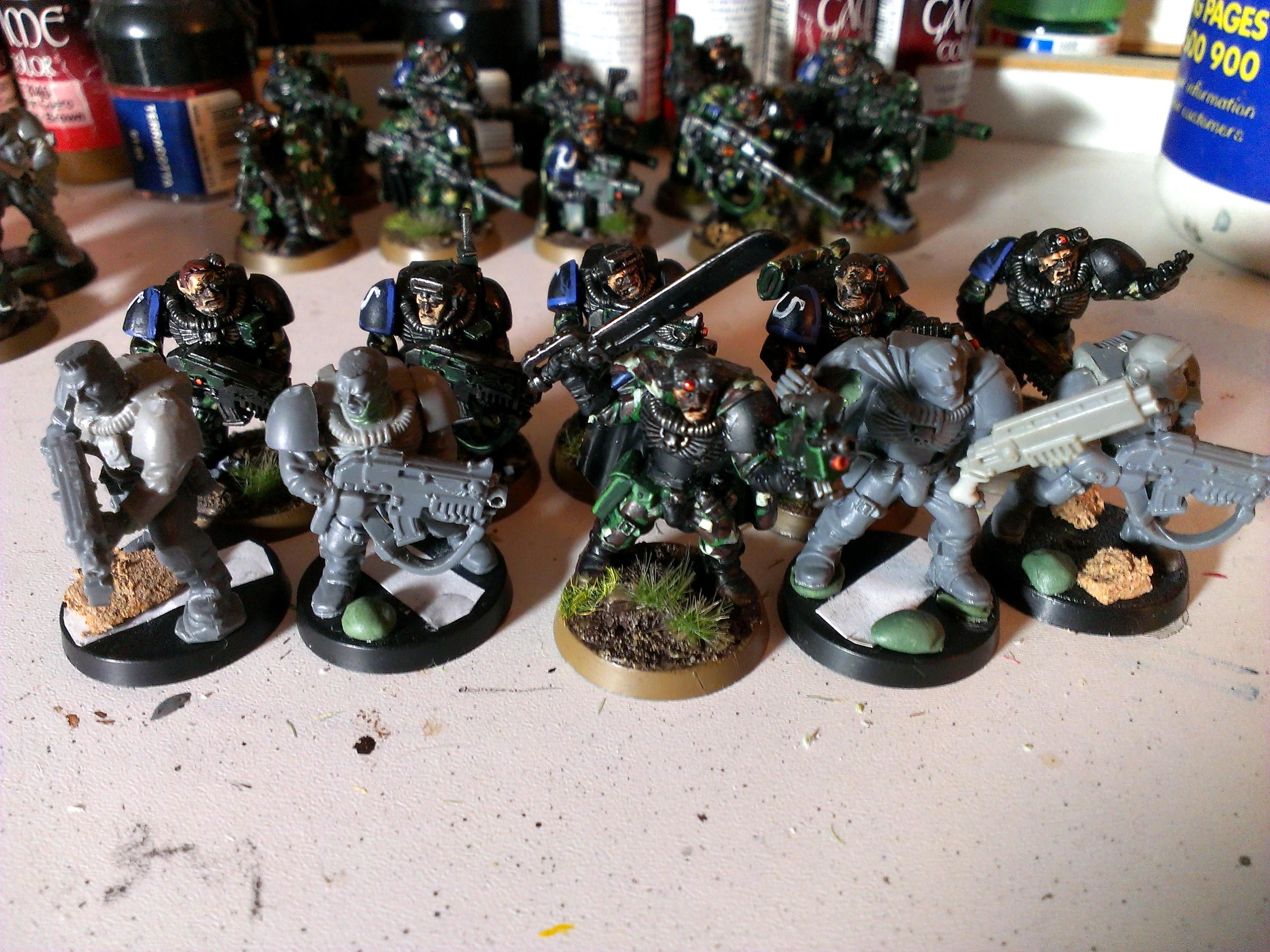 Kill Team, Scouts, Space Marines, Ultramarines, Work In Progress