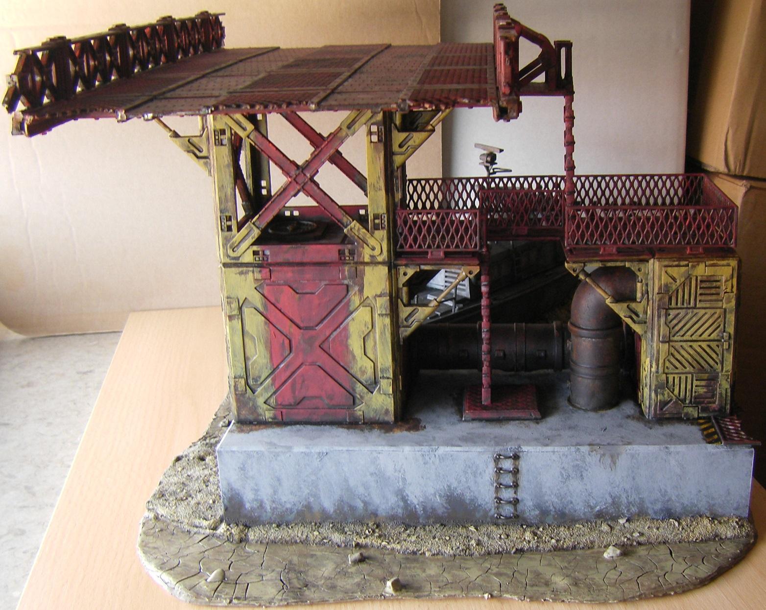 Beached Ship and Bridge