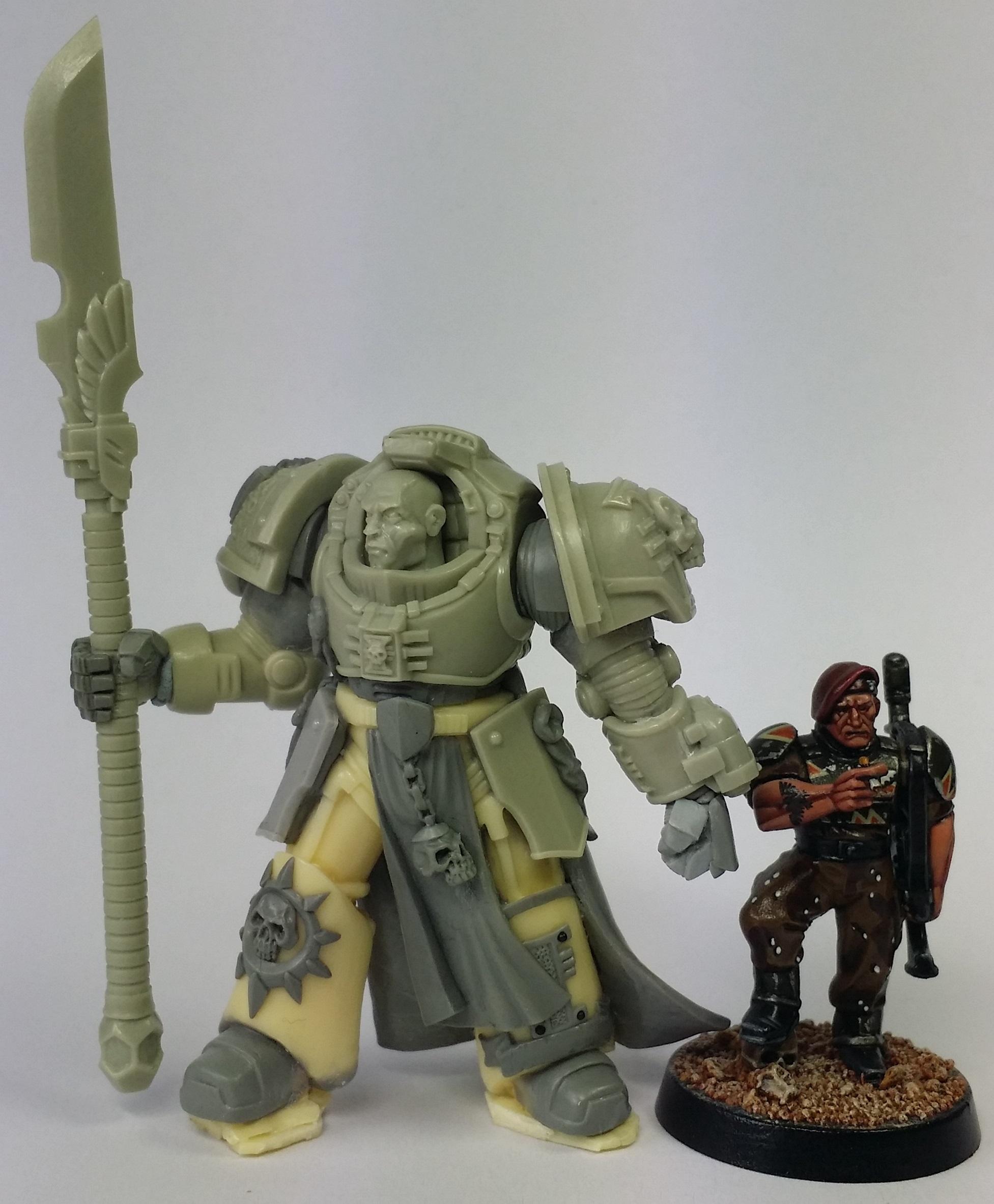 Daemonhunter, Grey Knights, Silver Knight, True Scale Terminator, True Scale Terminator Silver Grey Knight Daemonhunter
