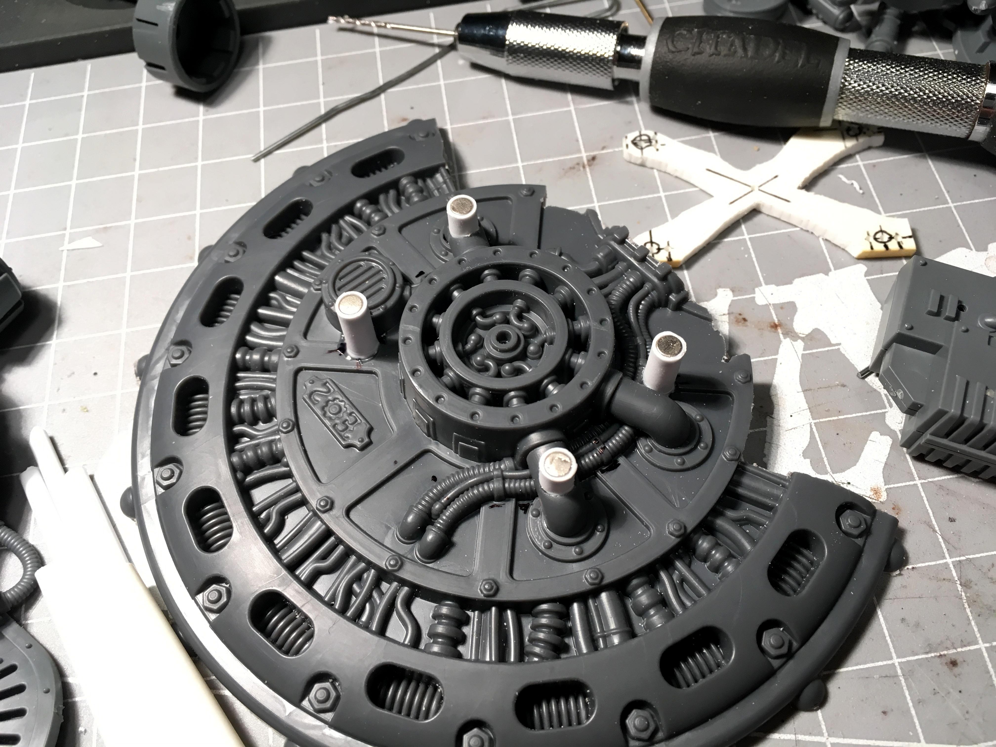 Imperial Knights, Magnetisation, Questoris, Warhammer 40,000, Work In Progress