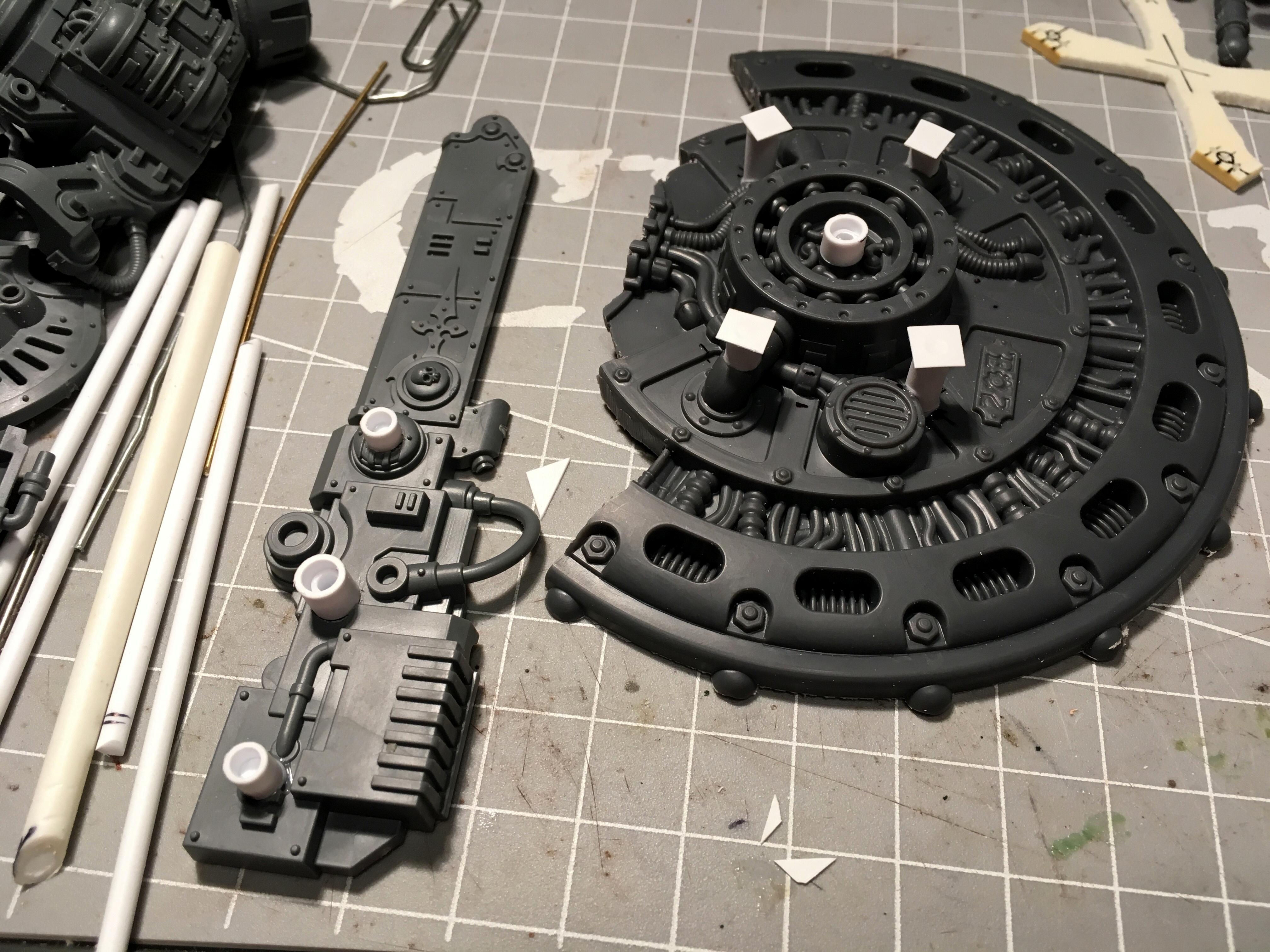Imperial Knights, Magnetisation, Questoris, Warhammer 40,000, Work In Progress