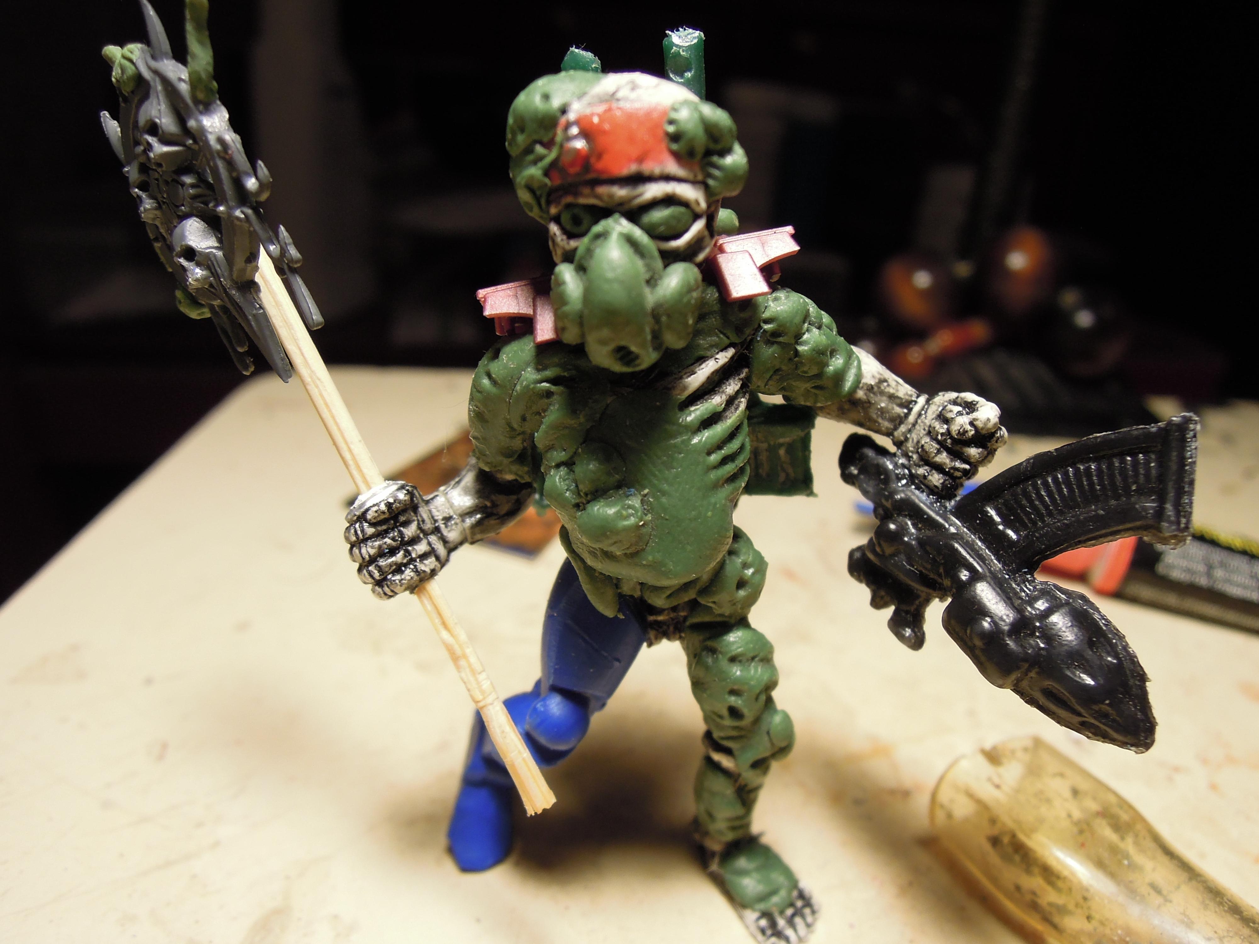 Blight, Chaos, Chaos Space Marines, Conversion, Daemon Prince, Death Guard, Decay, Disease, Greenstuff, Heresy, Heretic Astartes, Infantry, Nurgle, Pestilence, Plague, Plague Marines, Rocket Launcher, Rot, Scratch Build, Technolog, Traitor Legions, Warhammer 40,000, Work In Progress