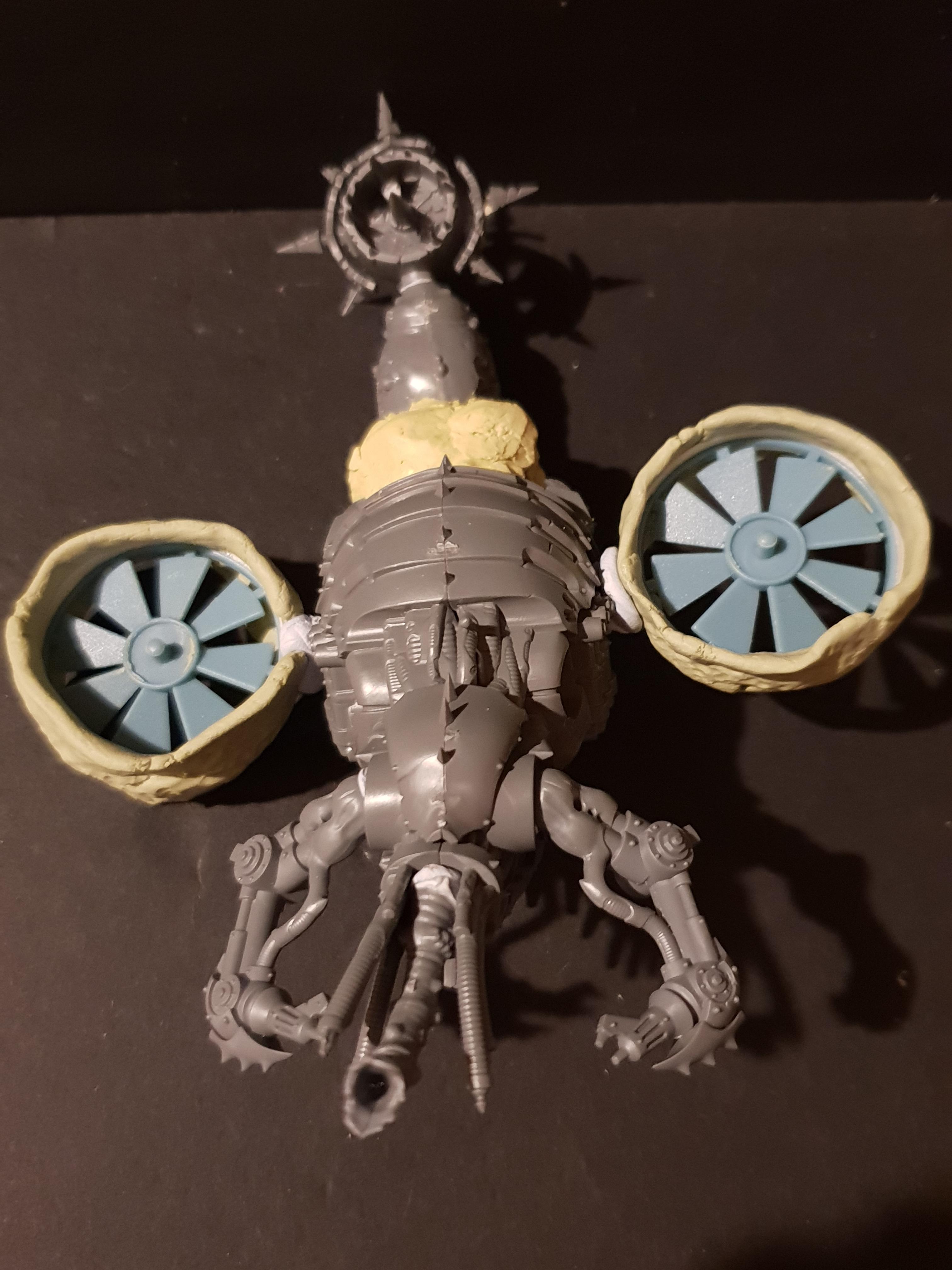 Chaos, Conversion, Drone, Nurgle, Warhammer 40,000, Work In Progress