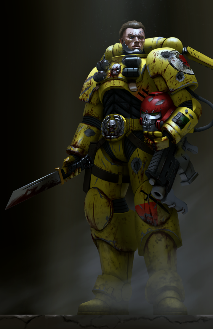 Conversion, Imperial Fists, Primaris, Solar Lions, Space Marines, Warhammer 40,000