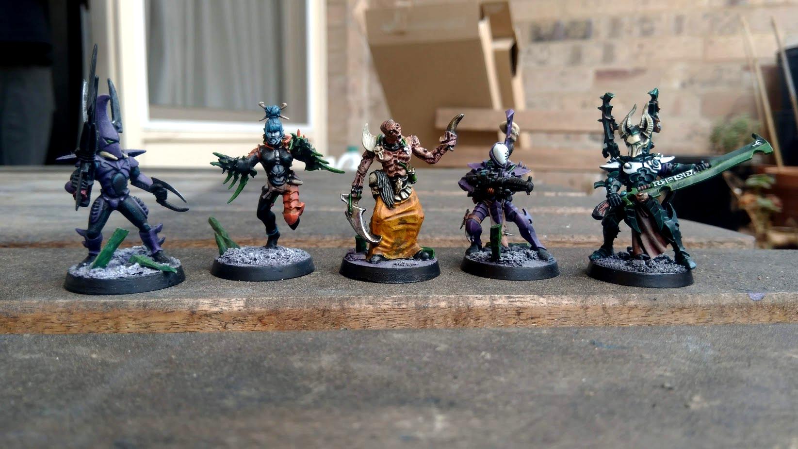 Dark Eldar, Grotesques, Haemonculi, Incubi, Kabalite Warriors, Wracks, Wyches