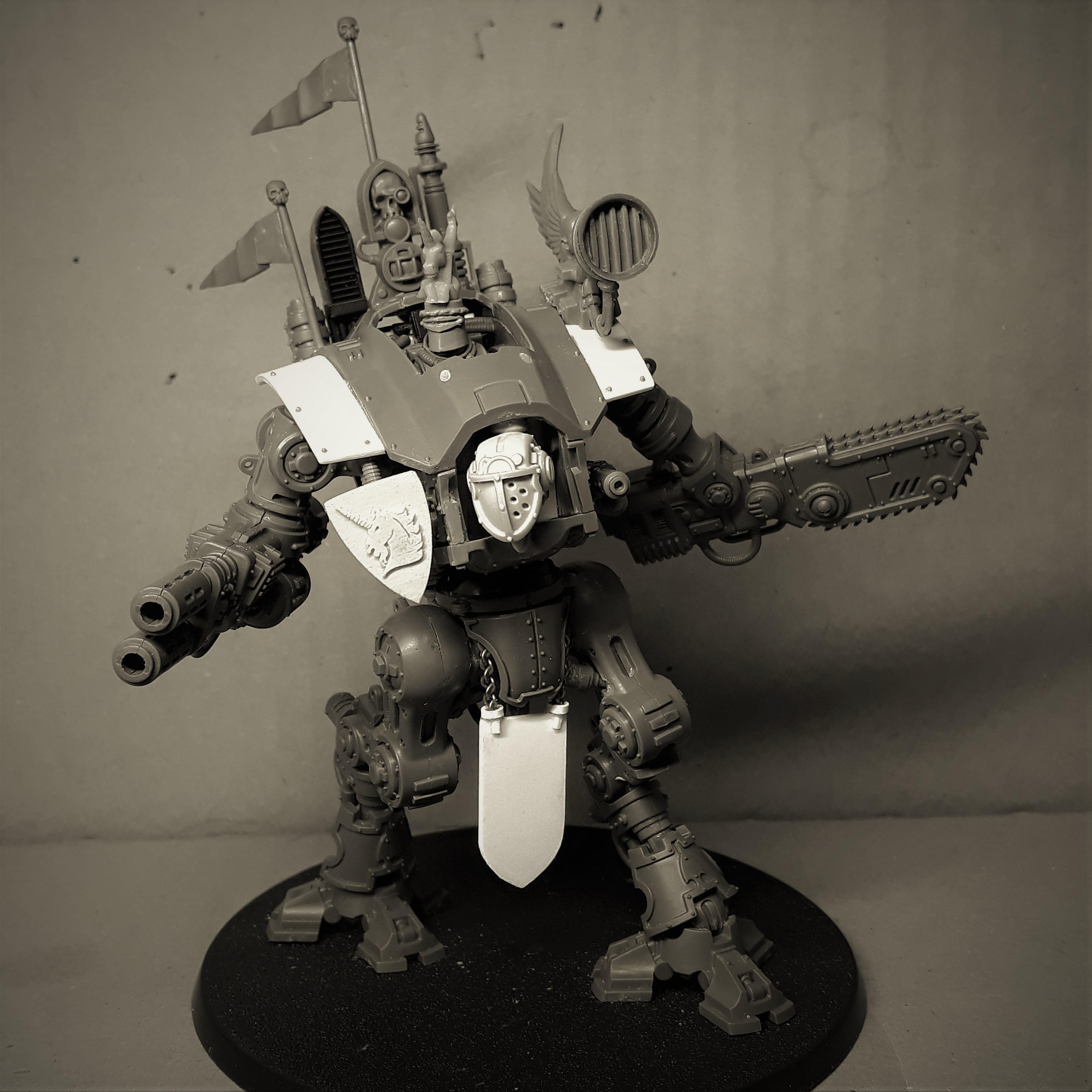 Armiger Warglaive, Armiger Warglaives, Conversion, Imperial Knight, Imperial Knight Heads, Kitbash, Knight Armiger, Mini Knight, Mini Knights, Warhammer 40,000