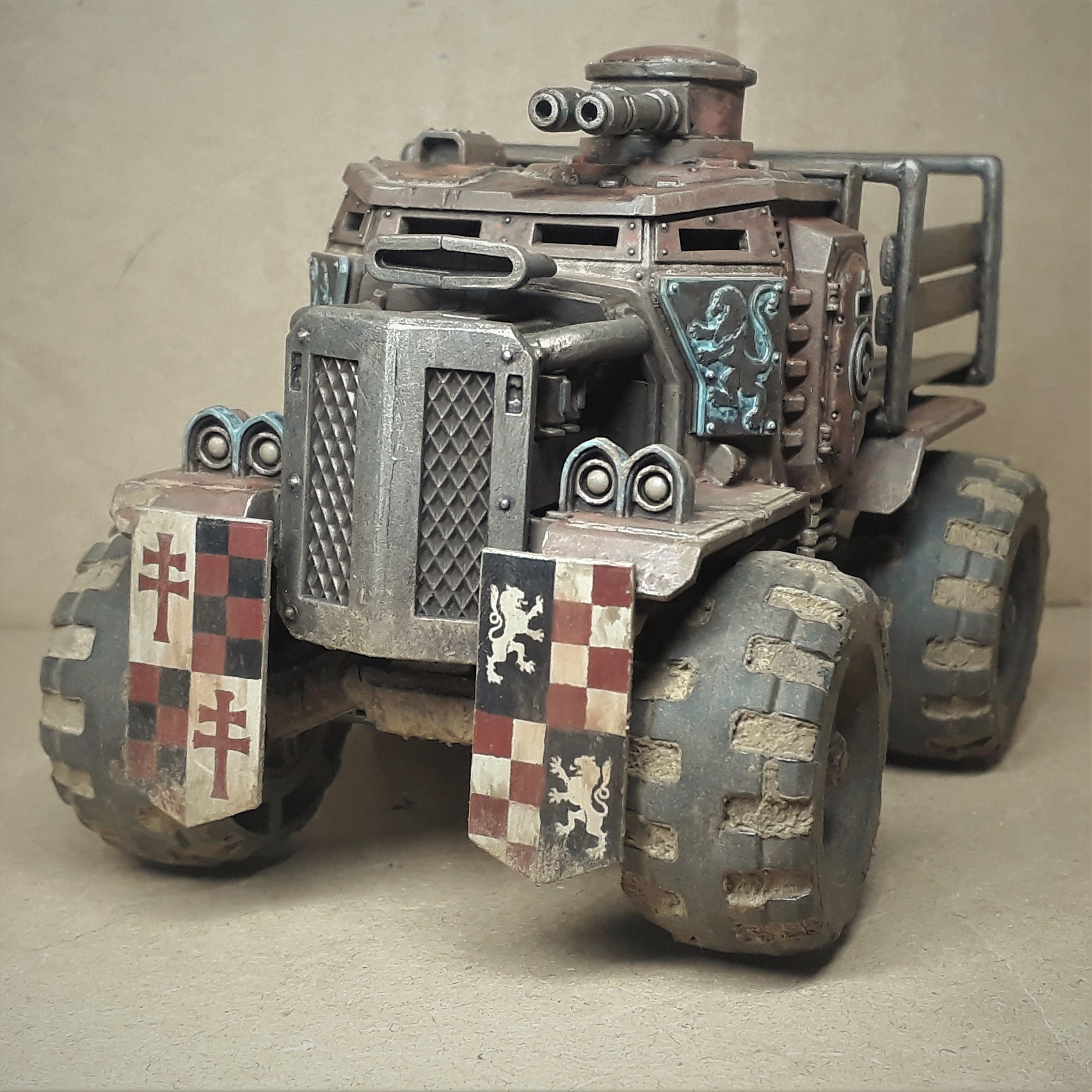 Astra Militarum, Conversion, Pigments, Rusty, Taurox, Warhammer 40,000, Weathered