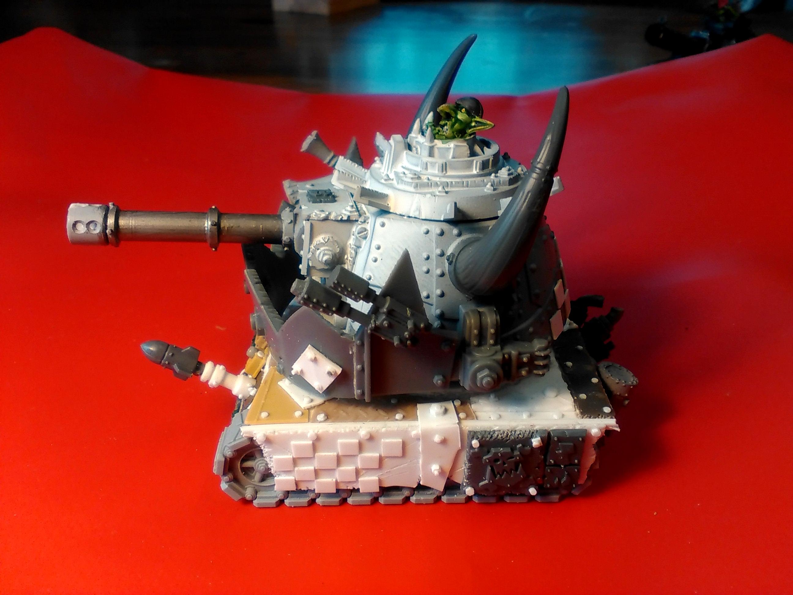Conversion, Grot Conversion, Grot Tank, Grots, Kitbash, Kitbashed, Ork Conversions, Ork Coustom Made Vehicles, Orks, Scratch Build, Warhammer 40,000