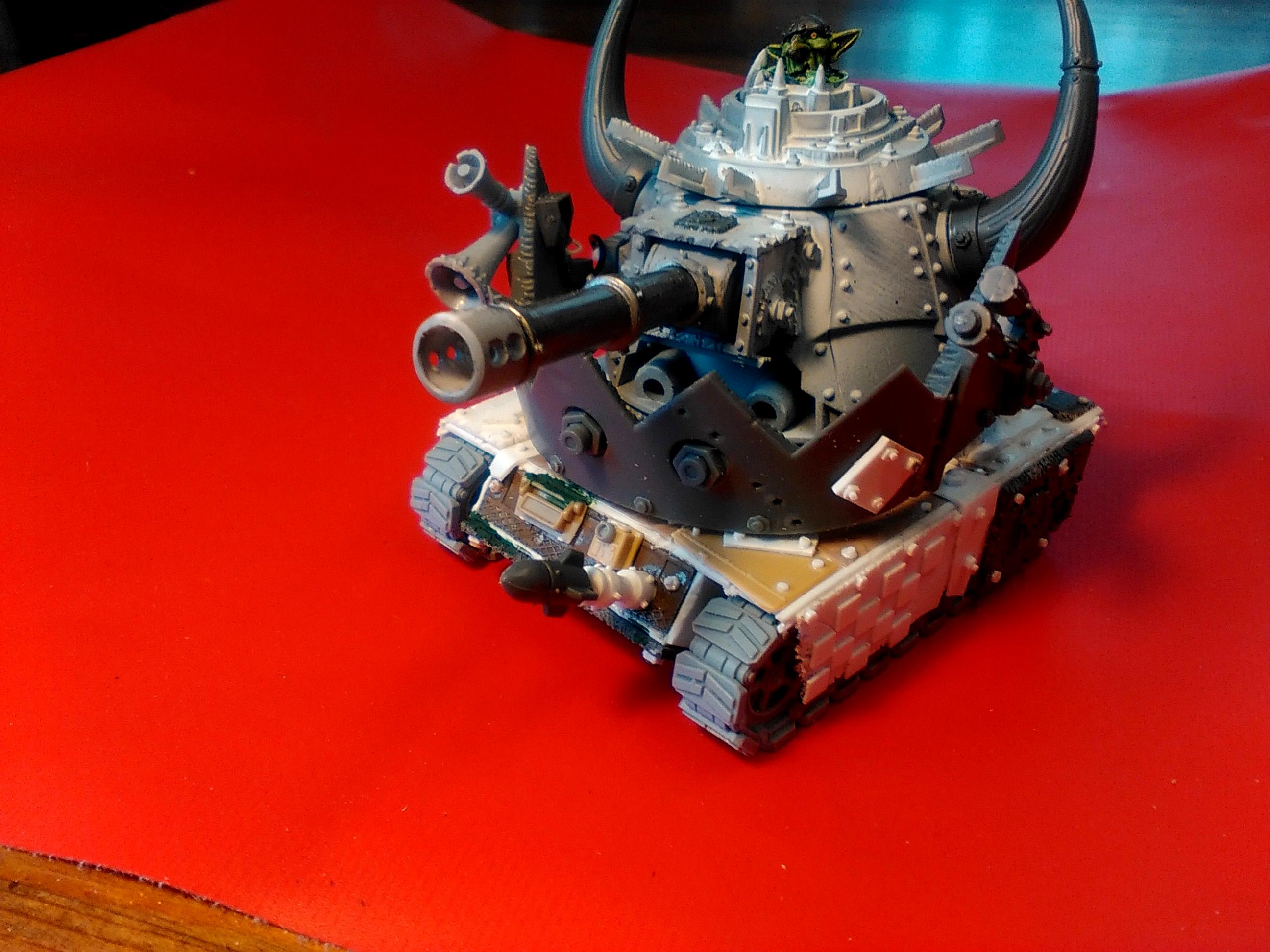 Conversion, Grot Conversion, Grot Tank, Grots, Kitbash, Kitbashed, Ork Conversions, Ork Coustom Made Vehicles, Orks, Scratch Build, Warhammer 40,000