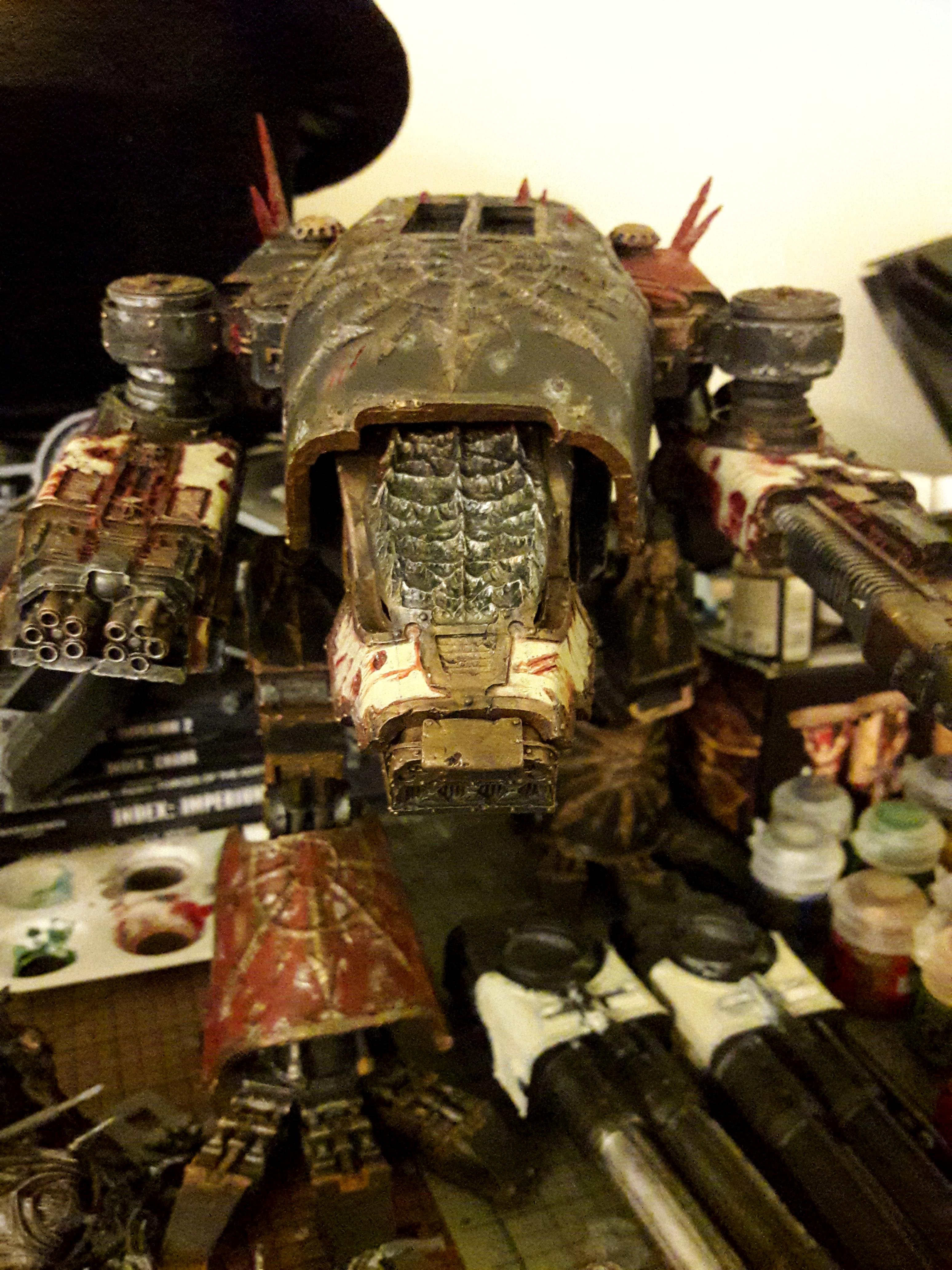 Chaos, Dark Mechanicus, Titan, Warhammer 40,000, Warhound