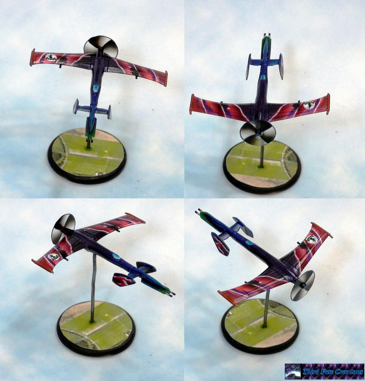 Crimson, Dieselpunk, Fighter, Pulp, Skies, World War 2