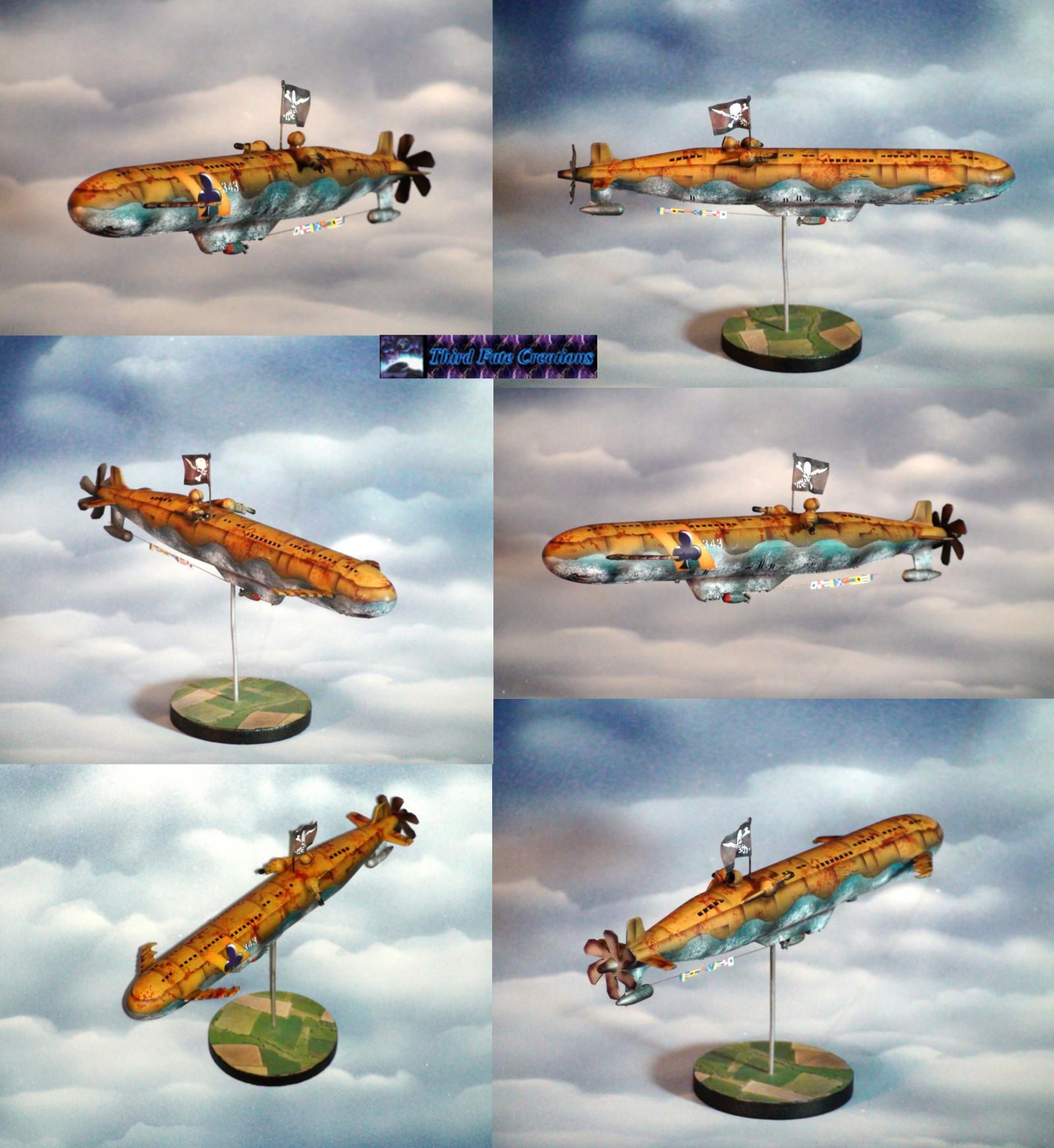A Kitbashed Airship For My Ww2 Crimson Skies Crossover Game, Airship, Crimson Skies, Kitbash, World War 2
