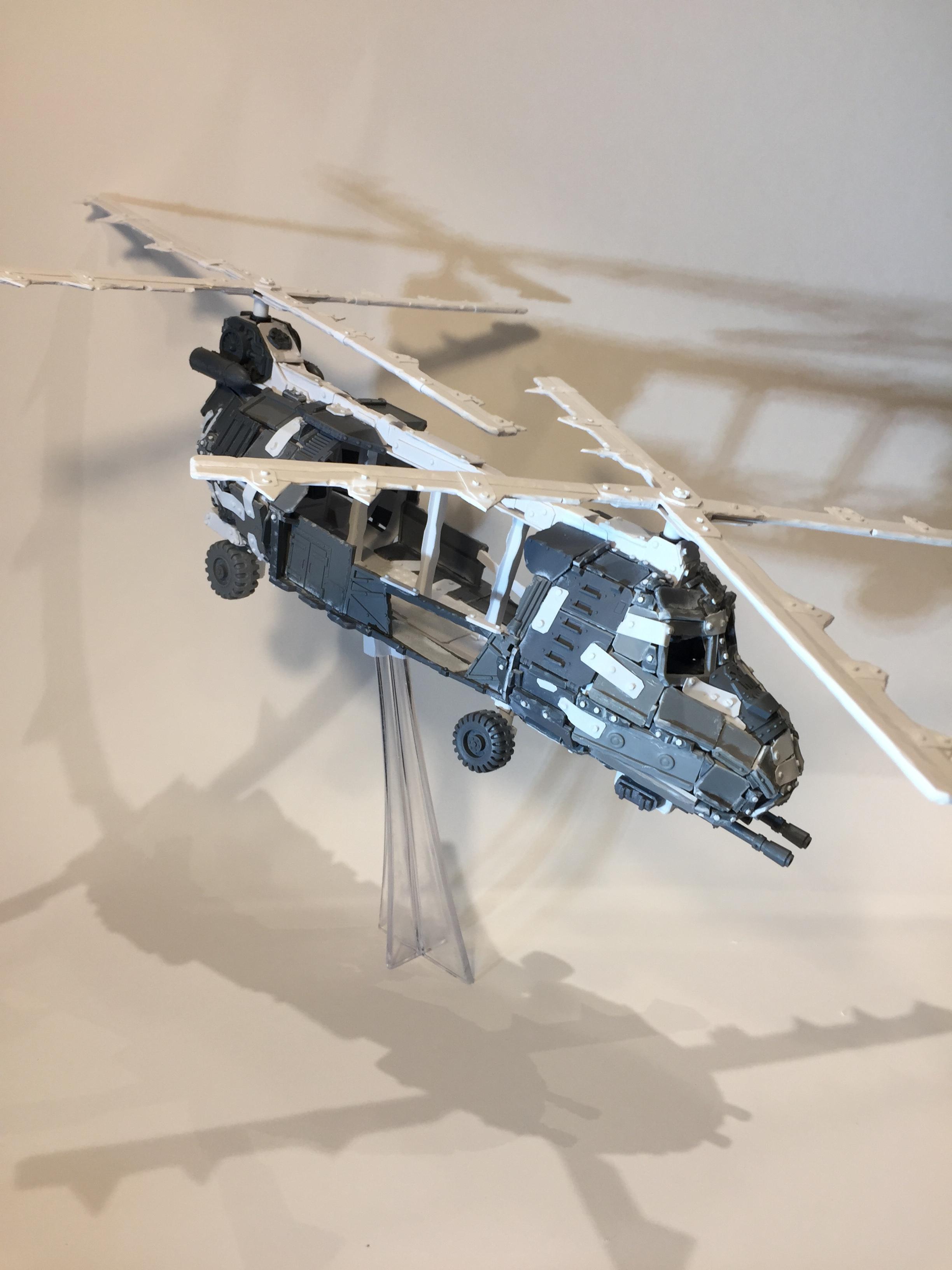 Chinook, Helicopter, Ork. Chinork Warkopta, Scratch Build