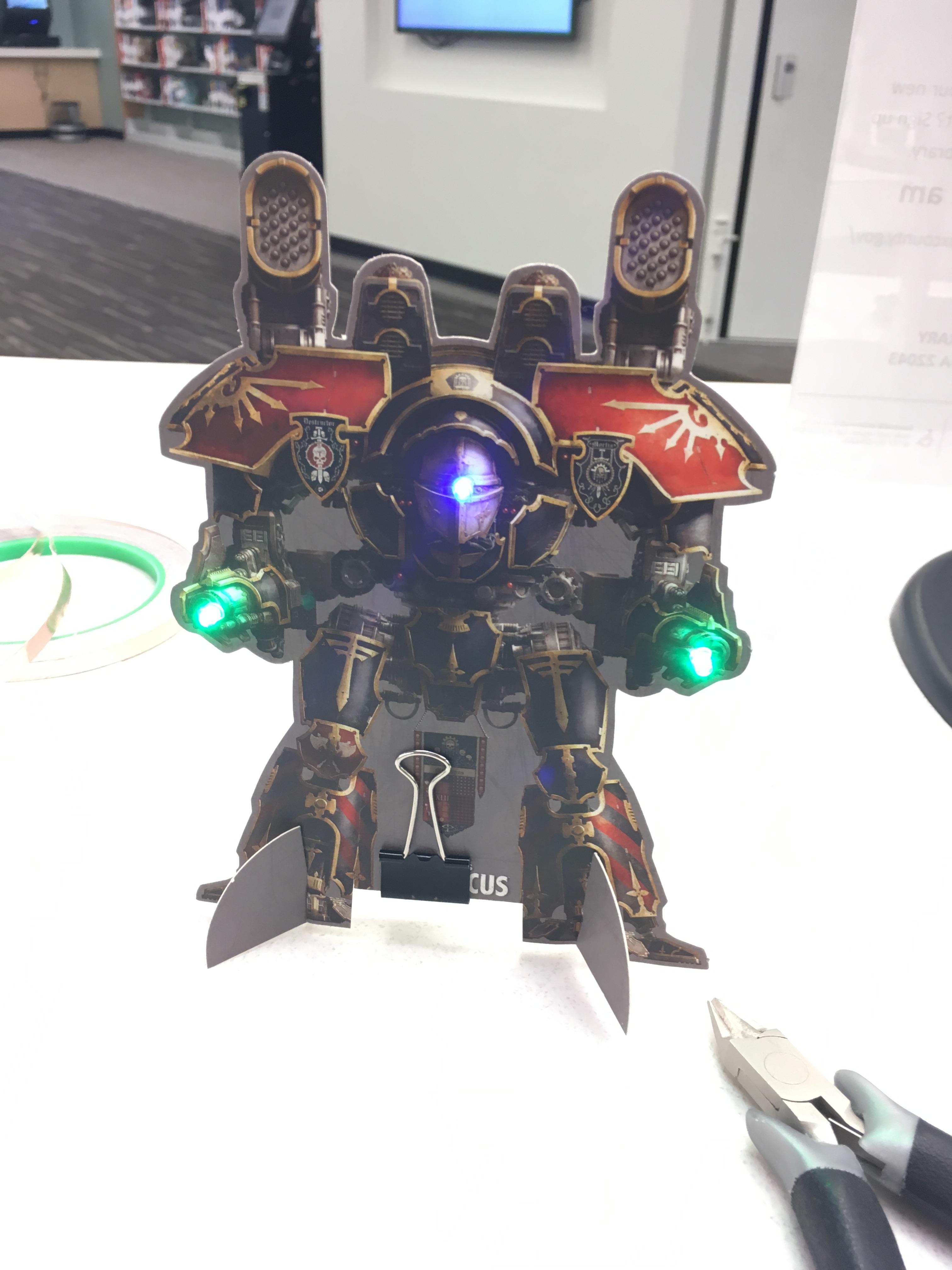 Cardboard, LED, Lighting, Standup, Titan, Warlord