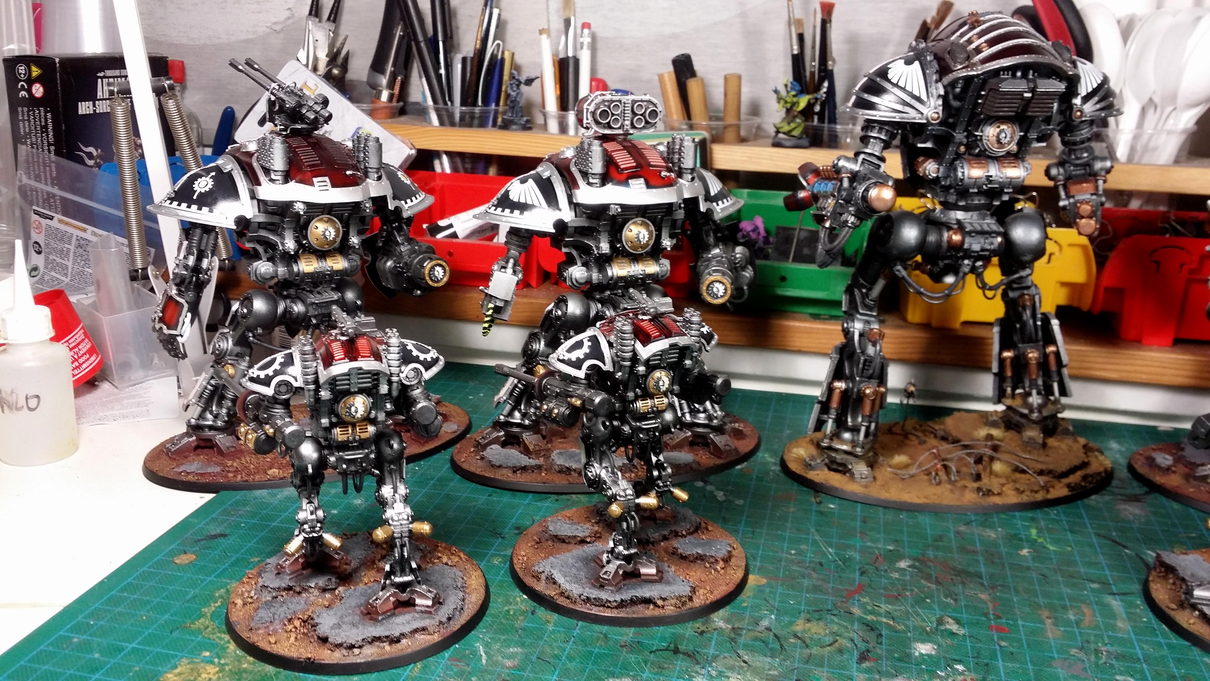 Imperial Knights, Questor Mechanicus, Taranis, Warhammer 40,000, Work In Progress