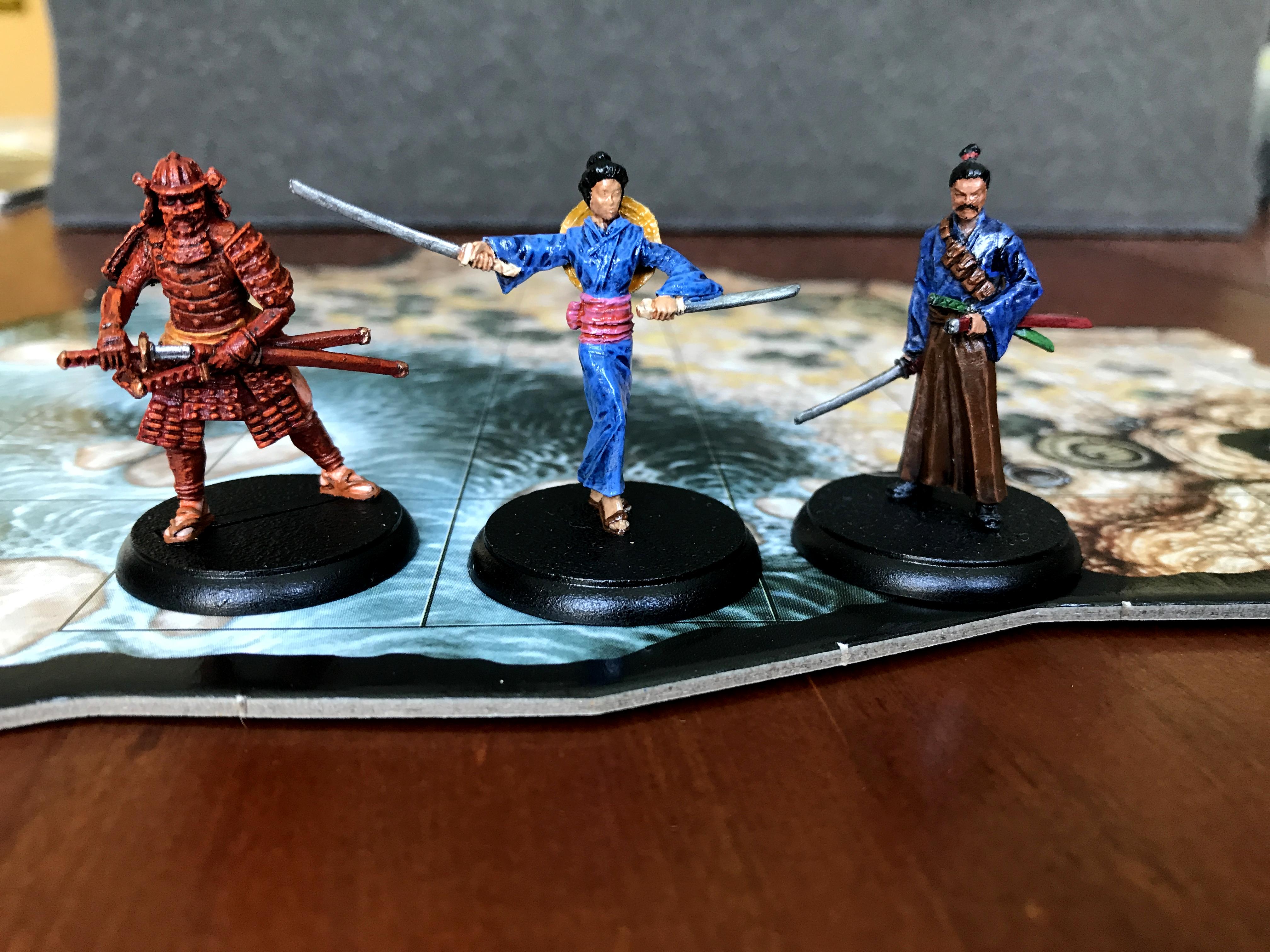 Samurais Male, Female &amp; Armoured