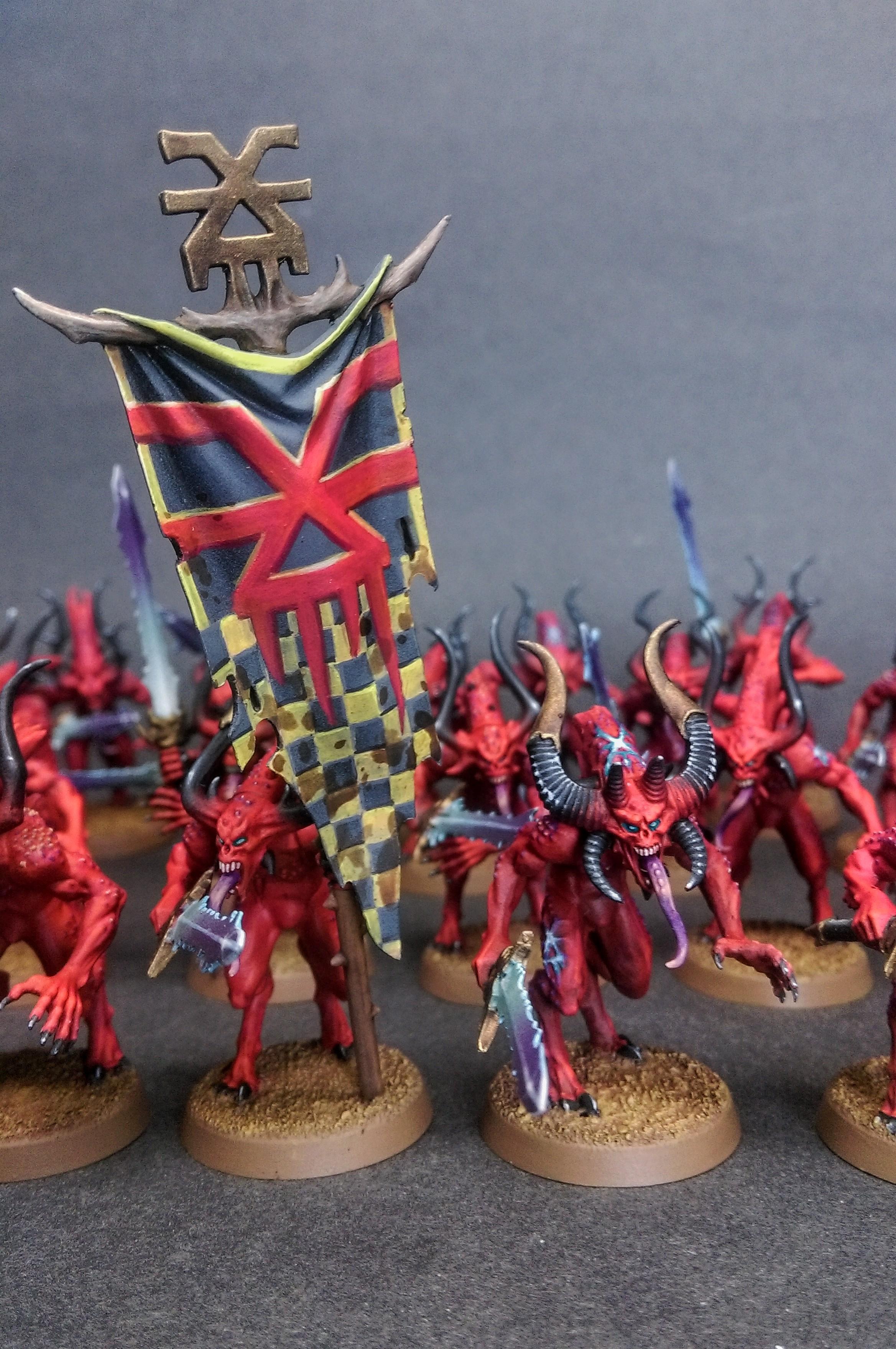 Age Of Sigmar, Bloodletters, Chaos, Daemons, Khorne, Warhammer 40,000