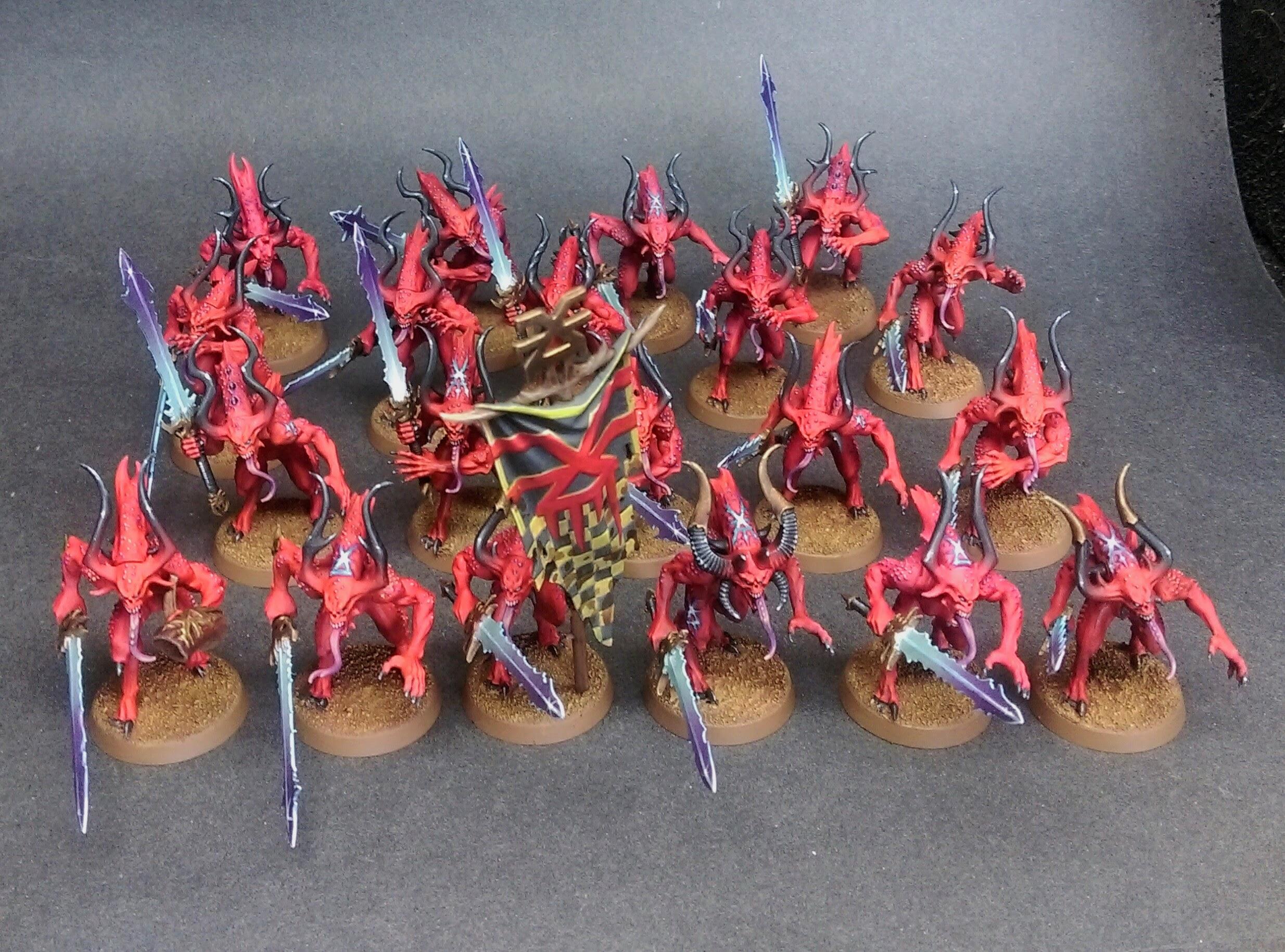 Age Of Sigmar, Bloodletters, Chaos, Daemons, Khorne, Warhammer 40,000