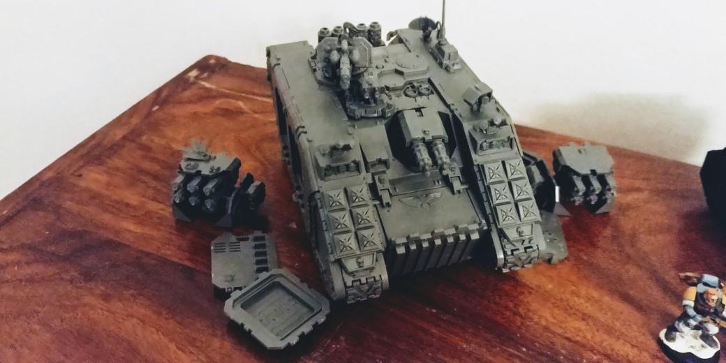 Land Raider Crusader ready for painting!