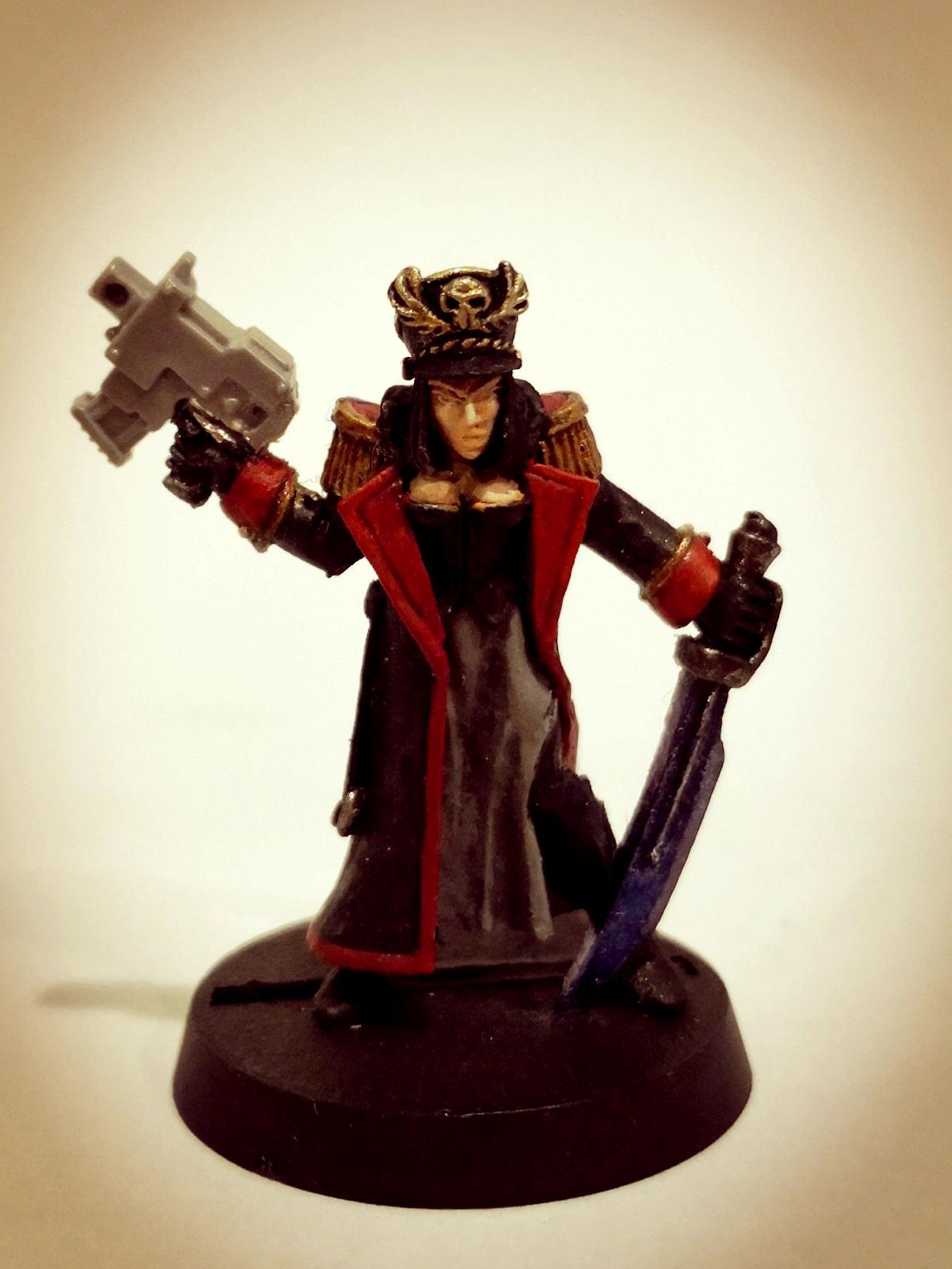 3rd Edition, Commissar, Female, Imperial Guard, Warhammer 40,000, Work In Progress