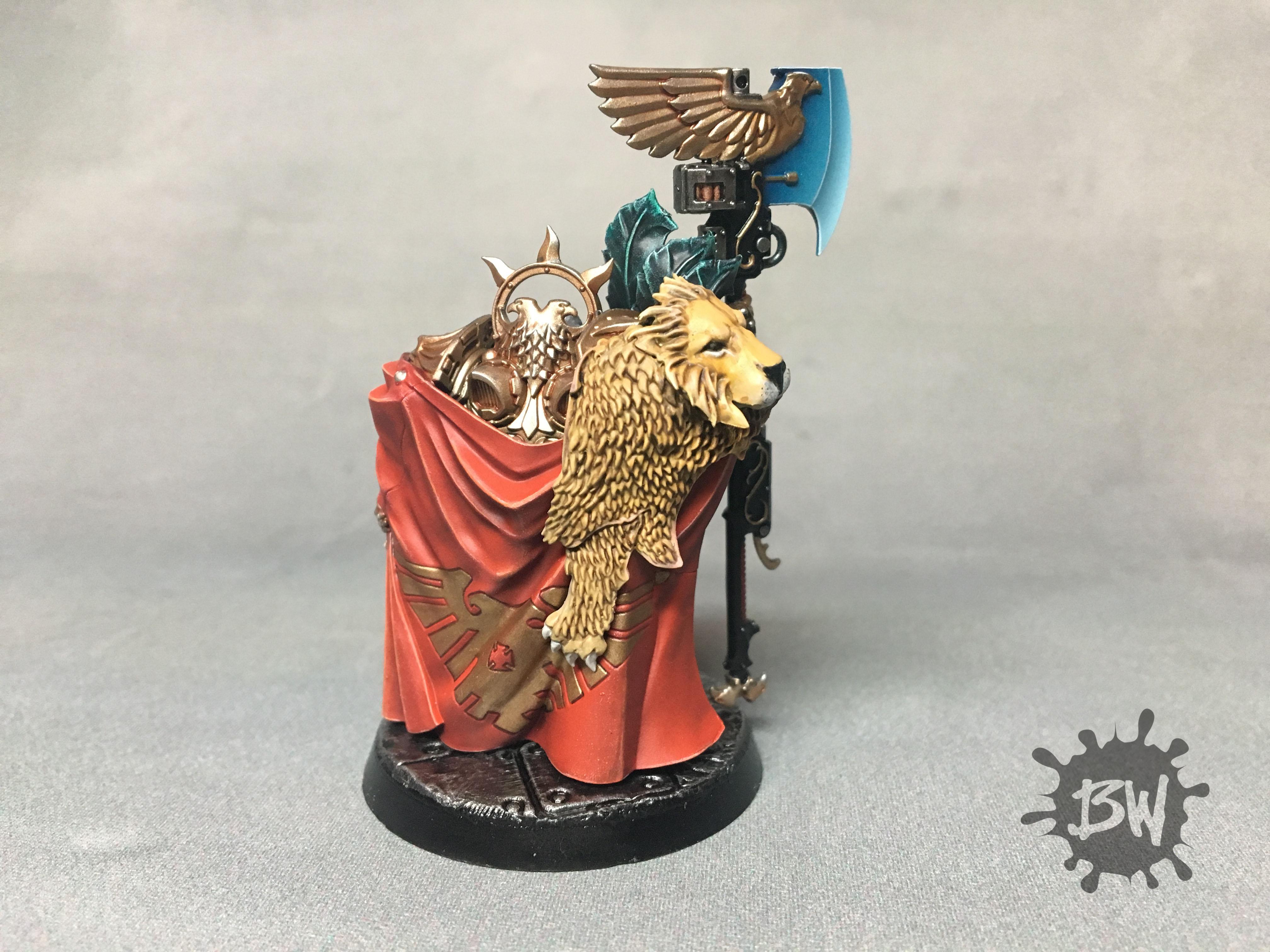 Adeptus Custodes, Bawpainting, Captain-general Trajann Valoris, Commission, Imperium, Painting, Warhammer 40,000, Warhammer Fantasy