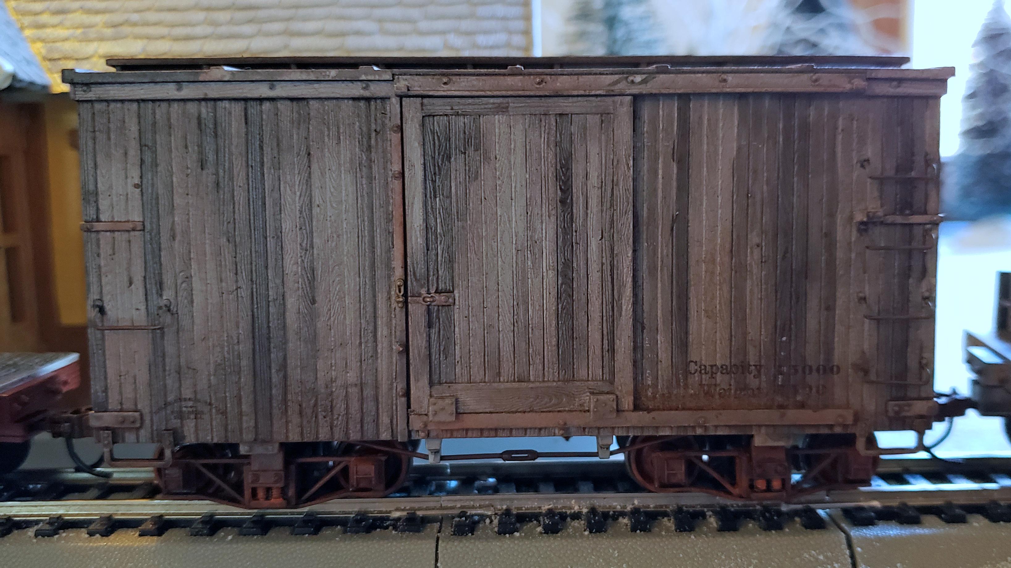 0 Scale, Boxcar, Mobile Terrain, Terrain - 16' Boxcar For Rolling 