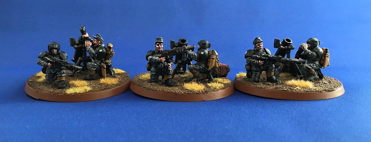 8th Regiment, Imperial Guard, Mortar Squads, Necromundian, Spiders